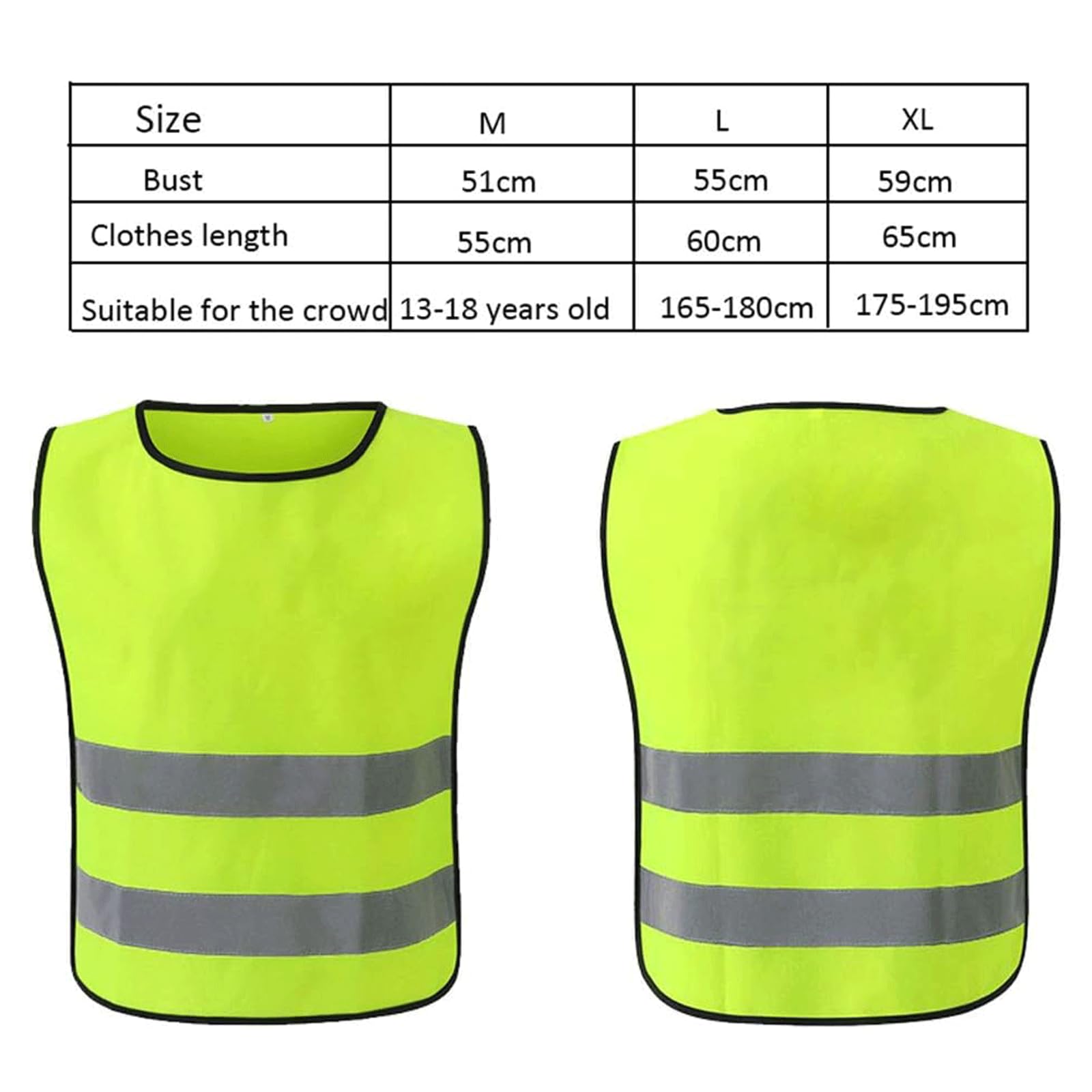 hi vis chaleco reflectante de alta visibilidad, Chaleco de seguridad Traje reflectante Chaleco de seguridad elástico ajustable Chalecos de seguridad reflectantes portátiles de alta