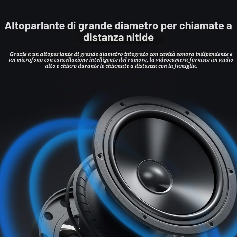 XIAOMI Smart Camera C201 La nitidissima risoluzione HD 1080p protegge ogni angolo della tua casa (Confezione da 2)