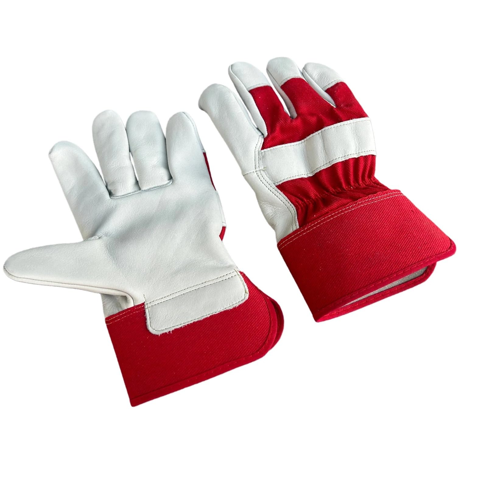 Compatible con guantes de trabajo de cuero de vaca, guantes protectores de palma acolchados for soldar, jardinería, tareas industriales de alta resistencia