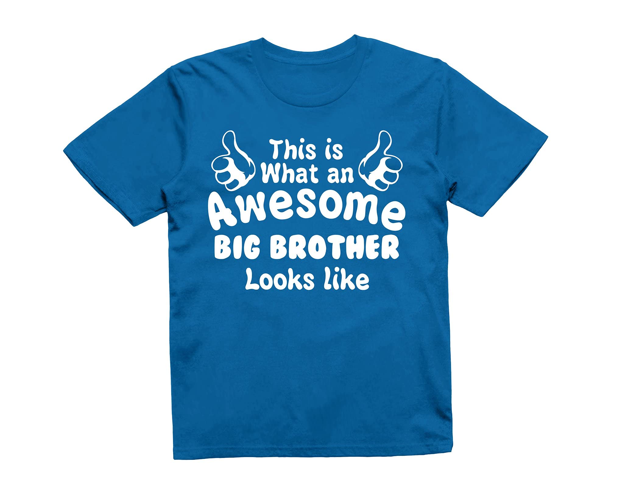 Reality Glitch Royal Blue This Is What An Awesome Big Brother Looks Like Kids T-Shirt
