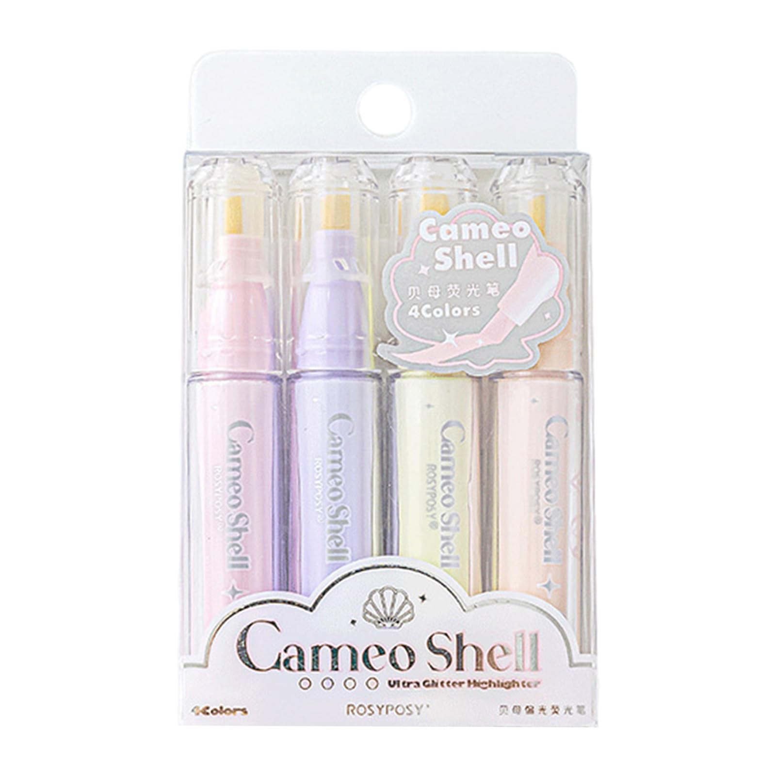 Amazon.co.jp: HUAJIAGKEJI 学校用品、蛍光ペン、4本蛍光ペン