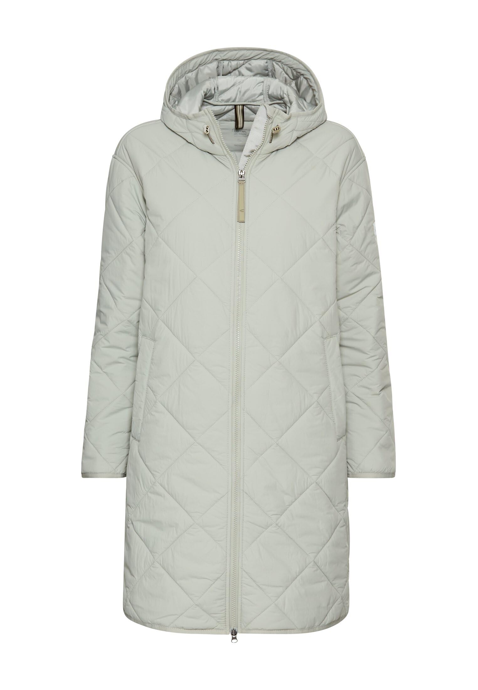 camel active Damen Wasserabweisender Parka mit einem Zwei-Wege Reißverschluss