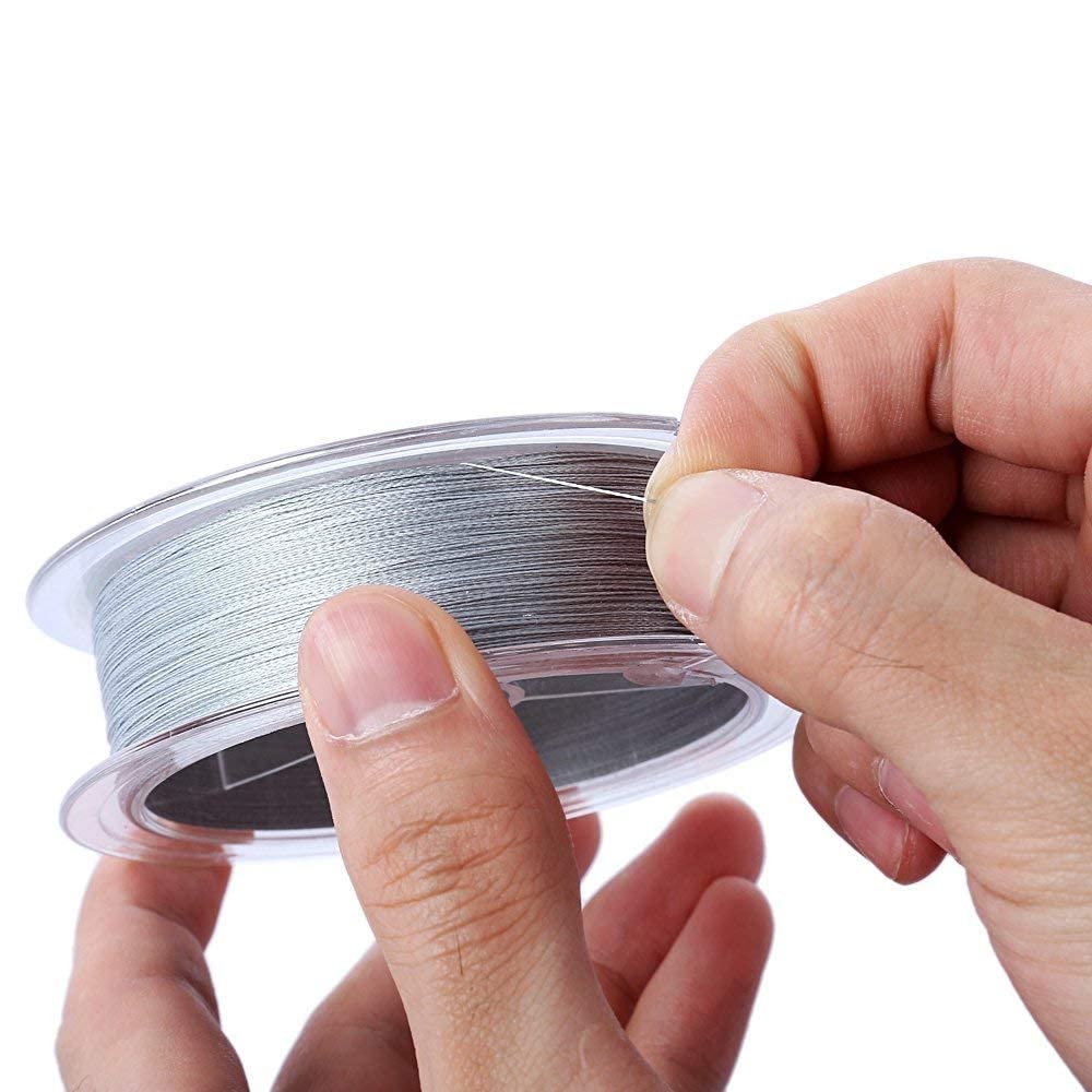 Gauri Enterprises Strong Durable 0.50mm 70LB 100M PE 4 Strands Monofilament Braided Fishing Line Angling Accessory (Multicolor, Max Tension 31.7KG) 1