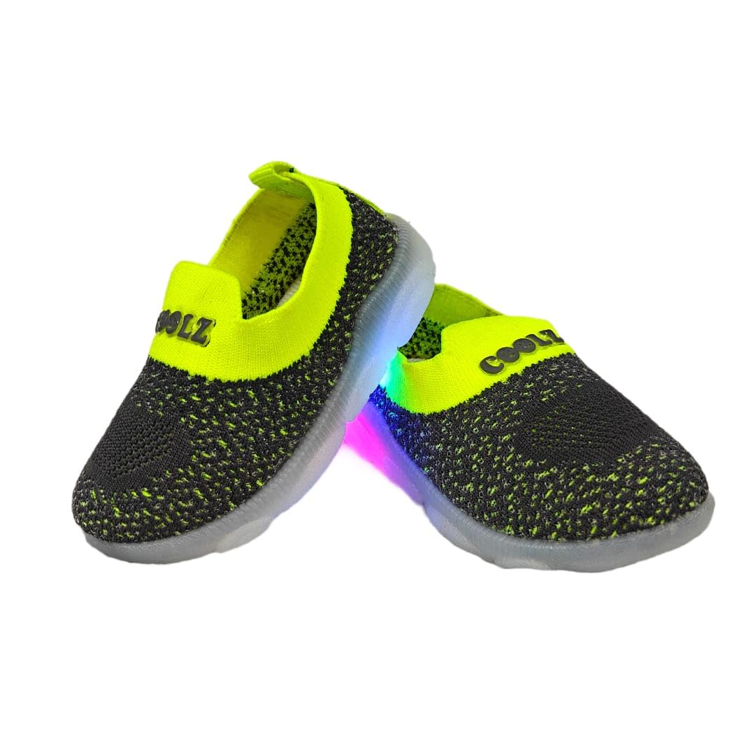 coolz Kids Knitted First Walking Shoes with Light Led-05 for Baby Boys and Baby Girls for 9-24 Months-picture-16