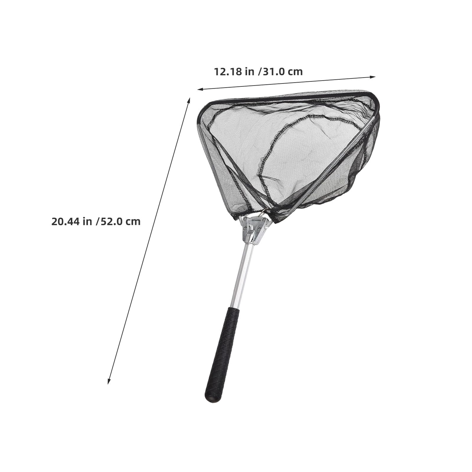 Retino Pesci Triangolare Pieghevole in Lega di Alluminio 3 Pezzi | Retino Pesci Pieghevole Triangolare, per Pesci e Gamberetti, Uso Outdoor e Pesca