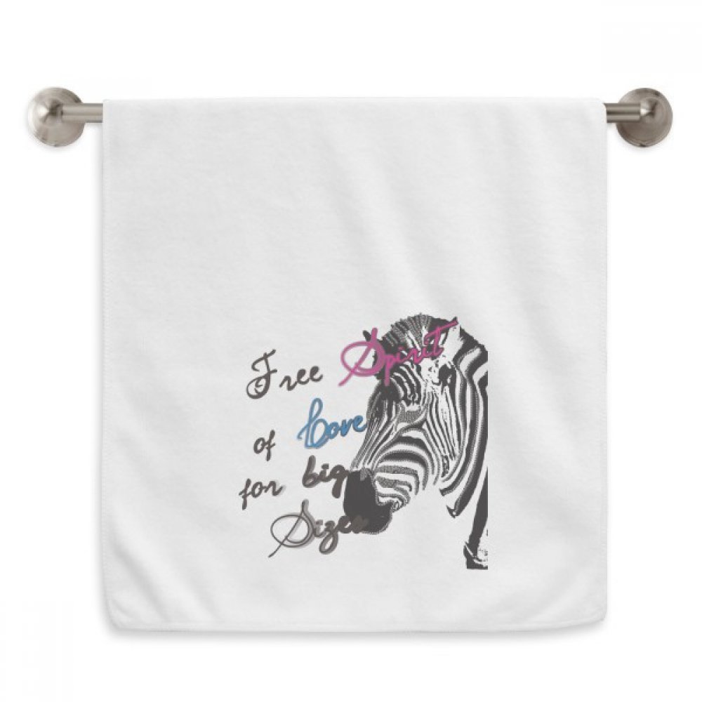 Serviette de toilette zèbre blanche débarbouillette 13x29 pouces essuie main absorbant