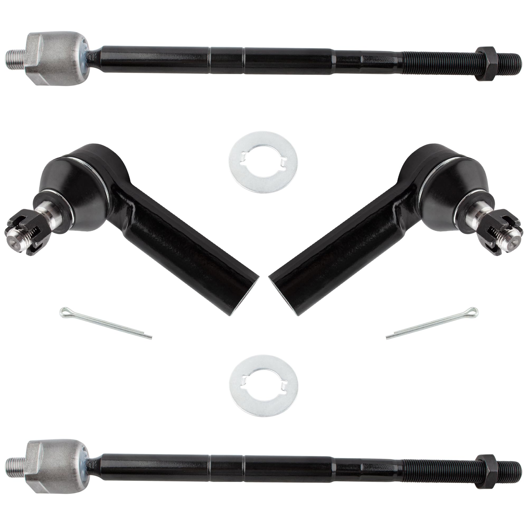 A-Premium Pair Of Front Outer Tie Rod Ends – Compatible With Ford Escape, Mazda Tribute, Mercury Mariner (2001-2009)