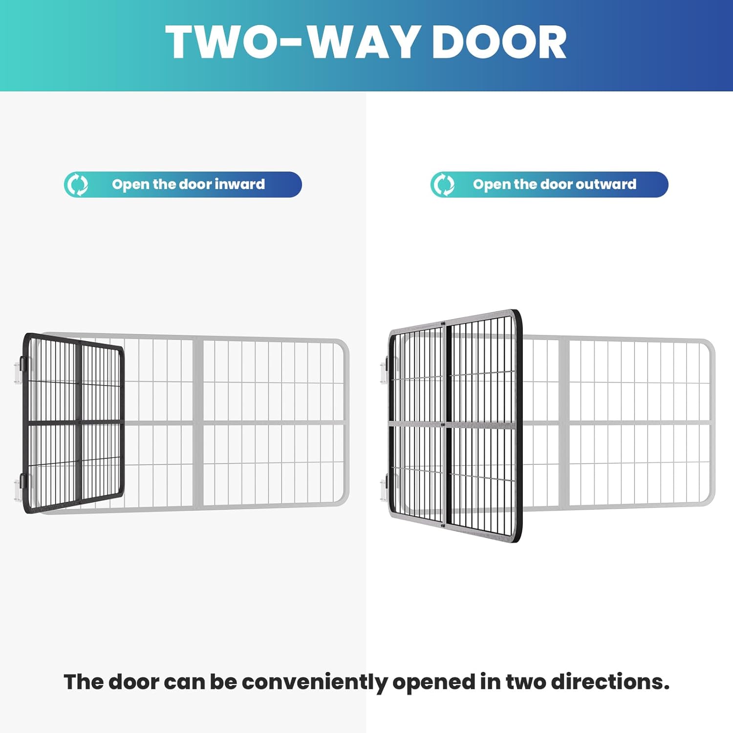 Heavy Duty Stable Guard 48" W x 24" H - Secure Steel Horse Stall Gate with Ventilated Design, Black Coated Aisle Barrier for Equine Safety, Durable Replacement for Fabric Guards