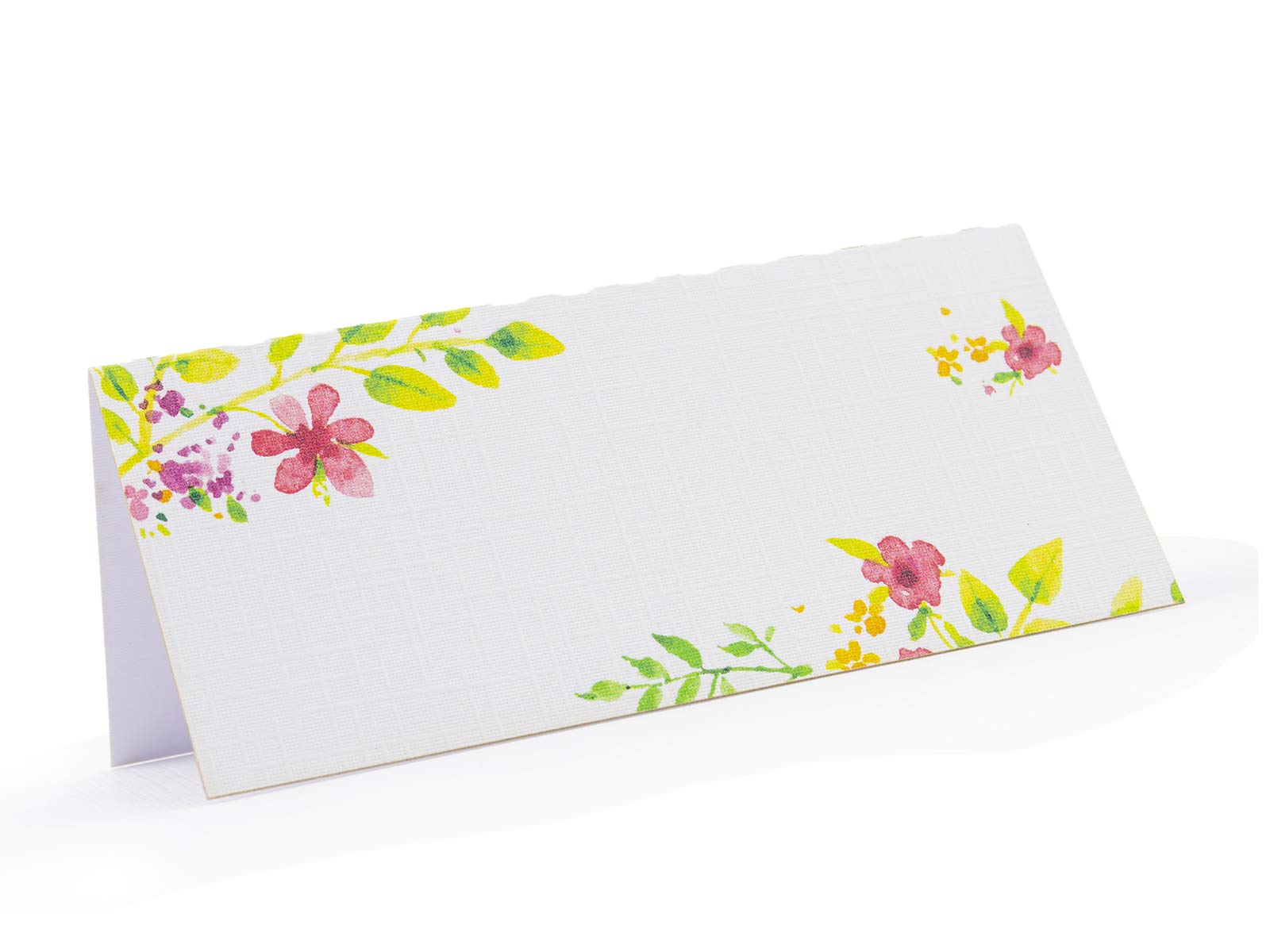 Cartes d'escorte blanches lot de 48 pour mariage élégant