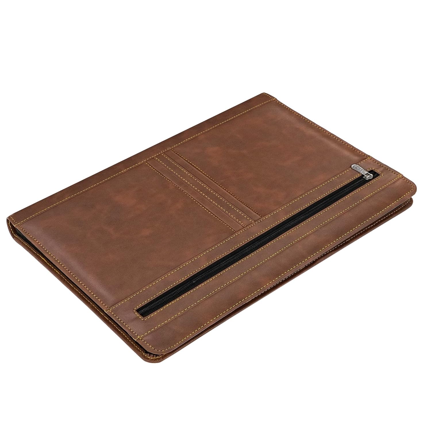 Storite PU Leather Multipurpose 24 File Sleeve A4 Professional Files and Folders, Certificate, Legal Size Documents Holder for Home, Office, School (Brown)
