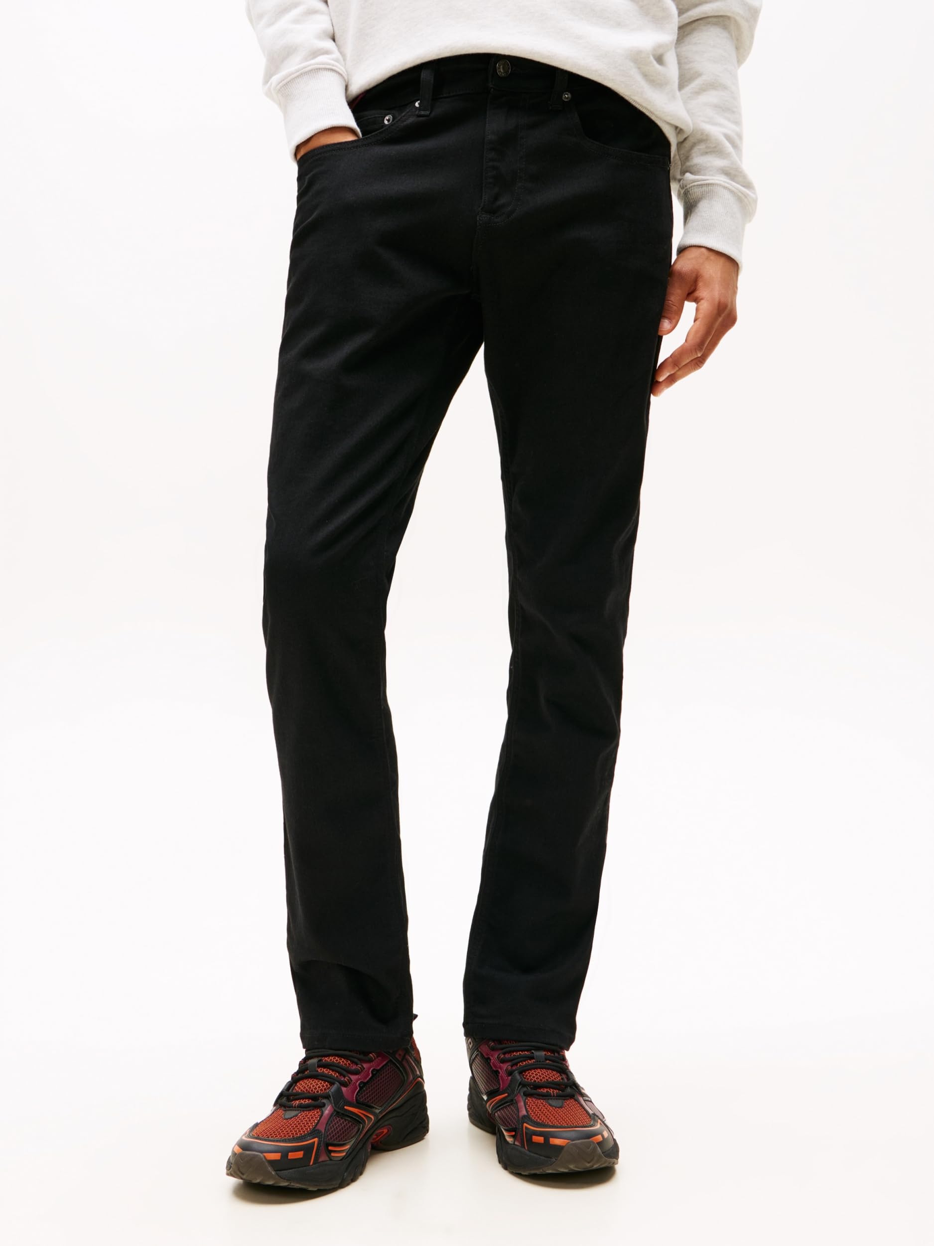 Tommy Jeans Męskie Scanton Slim DH4288 DM0DM207071BZ021 Slim, Denim (Denim Black), 3430, Denim (czarny dżins), W30 / L34