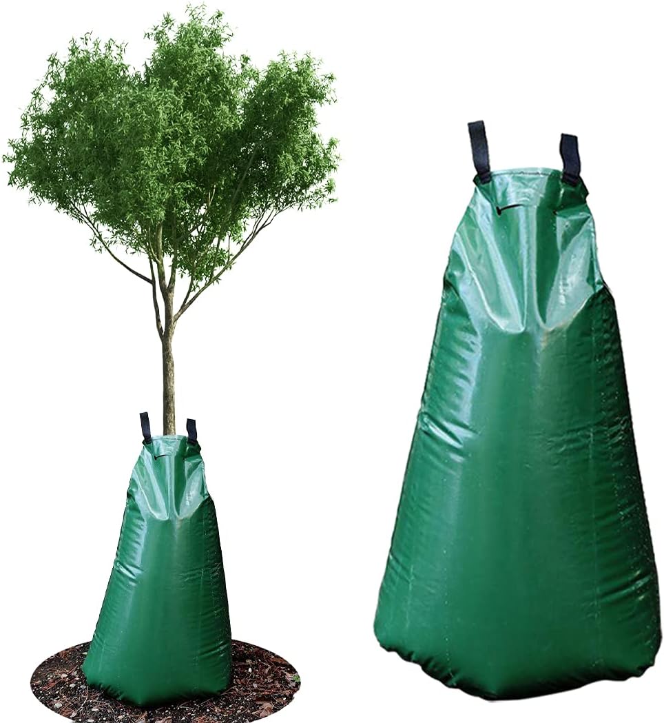 10 PCS 20 Gallon Tree Watering Bags Reusable Heavy Duty Slow Release Tree Irrigation System for Trees, Premium PVC Tree Drip Irrigation Bags
