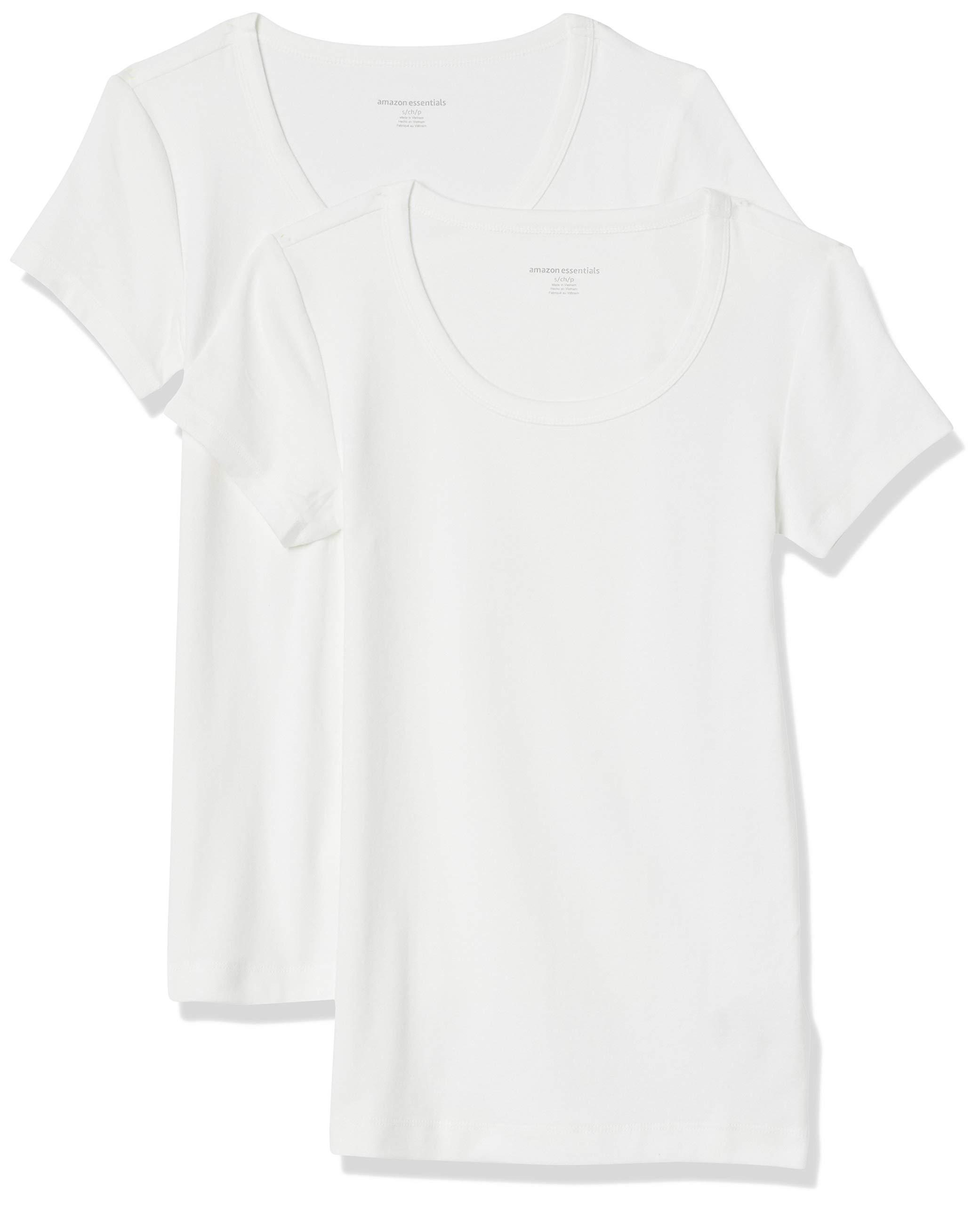 Amazon Essentials Damen Basic U-Ausschnitt T-Shirt mit Flügelärmeln aus Modal-Baumwolle, Schmaler Passform