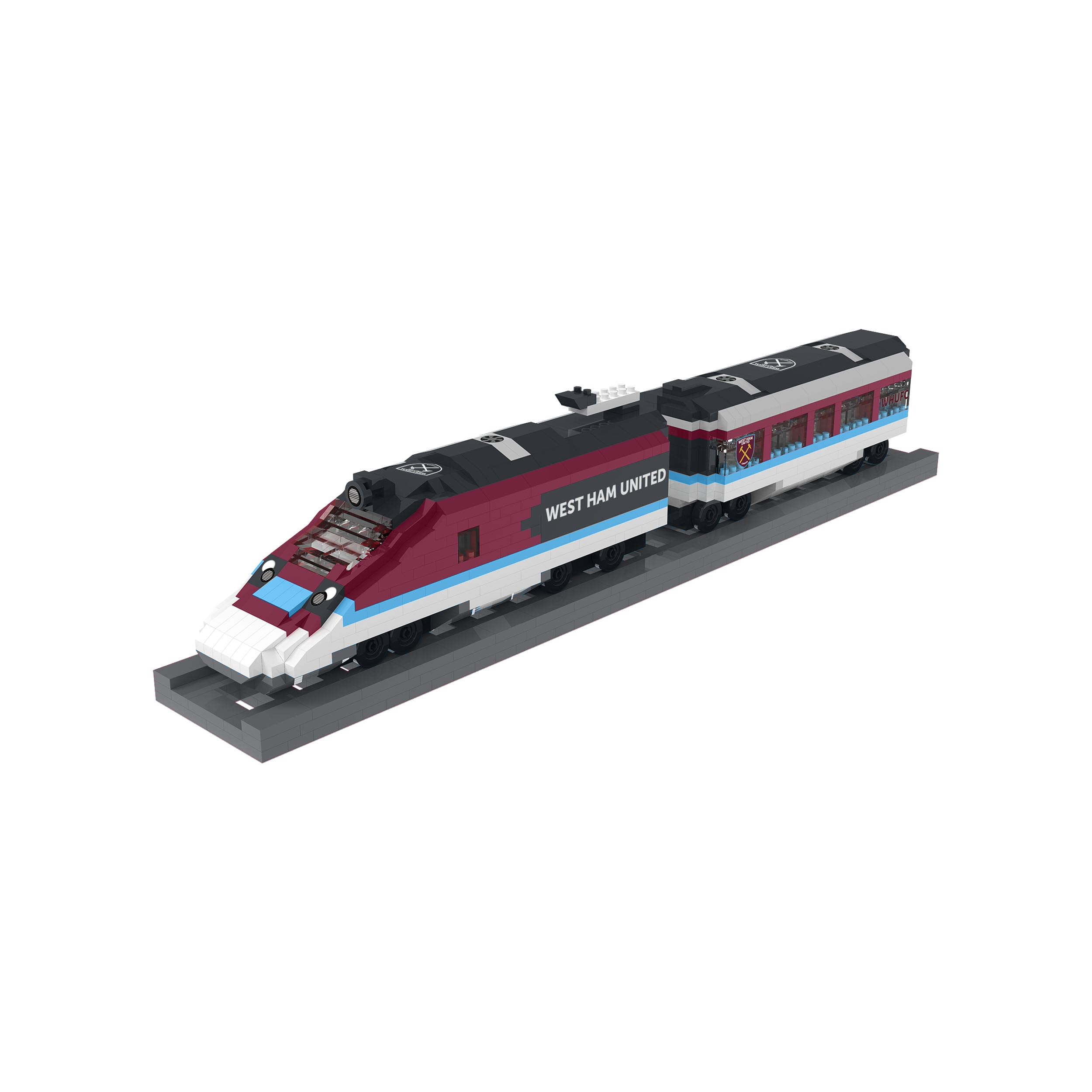 FOCO Officially Licensed West Ham United FC BRXLZ Train 3D Bricks Contruction Toy Model