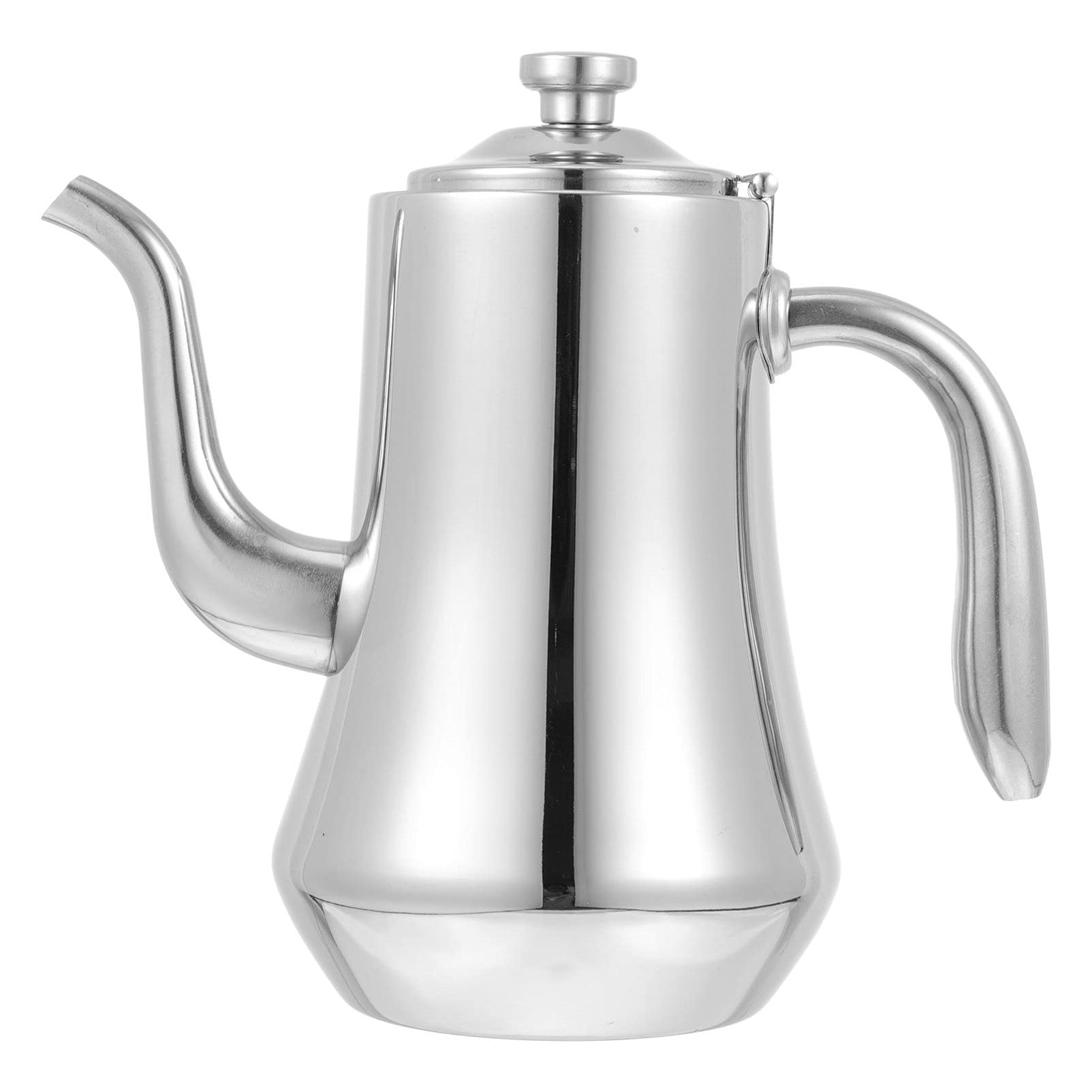 1 Pc Bouilloire D'huile De Cuisson Bidon D'huile En Métal Distributeur D'huile En Métal Verser Sur La Cafetière Pot Verseur De Vinaigre Acier Inoxydable Café Graisse
