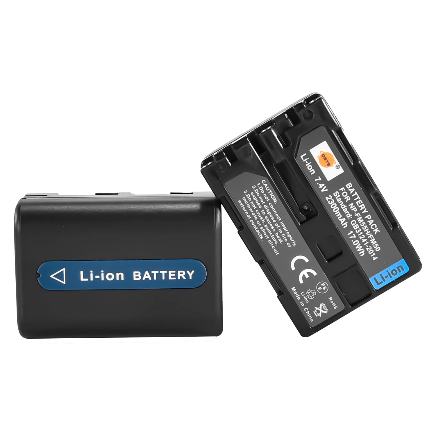 DSTE 2pcs NP-FM50 NP-FM55H Batería de Repuesto para cámaras Sony CCD-TR108, CCD-TR208, CCD-TR748, CCD-TRV106, CCD-TRV107, CCD, DCR-PC105, DCR-PC110