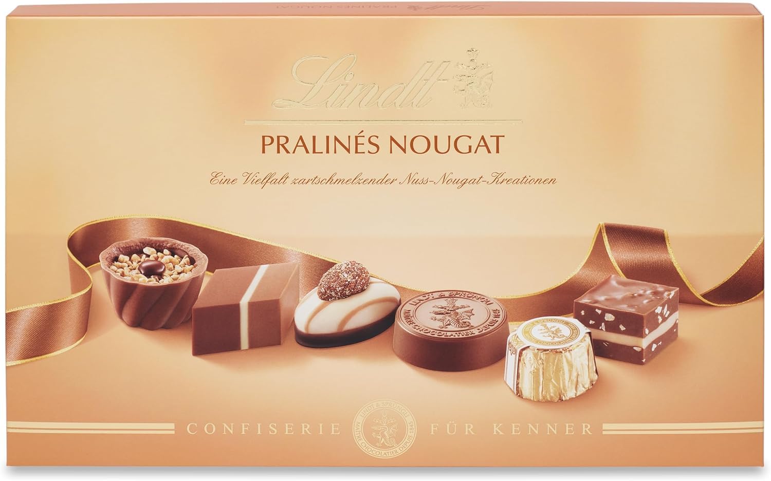 LINDT Pralines Nougat Truffles A Variety Of Tenderly of Tenderly Melting Nut Nougat Creations 200gm