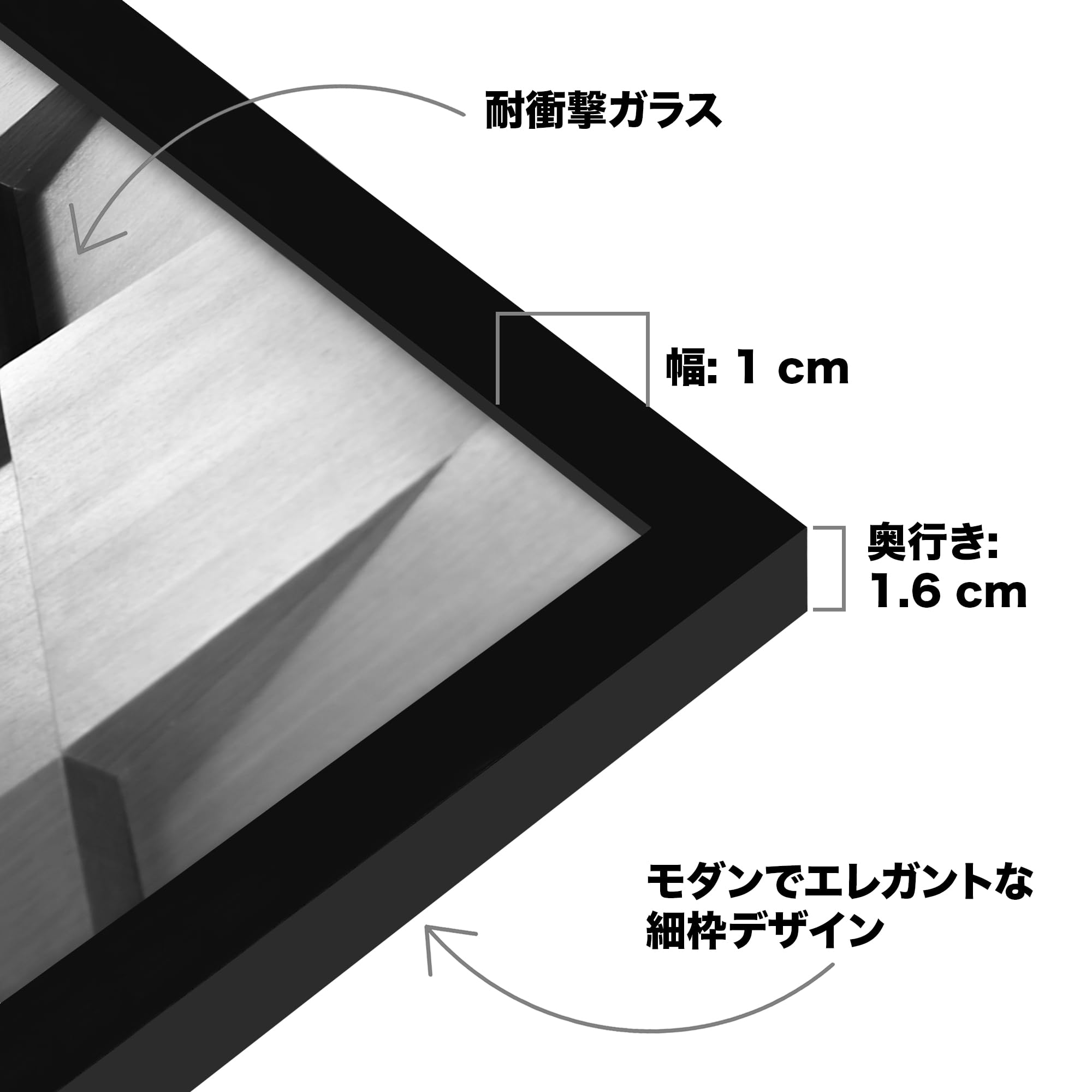 Amazon.co.jp: Americanflat 四つ切りサイズ（25.4cm x 30.5cm） 額縁