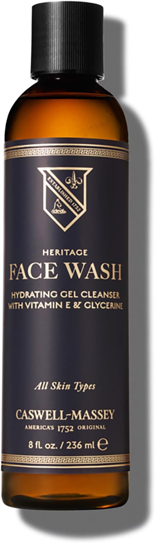 Heritage Face Wash, Daily Gel Cleanser With Antioxidants & Anti-Inflammatories, Prevents Acne & Soothes Skin, 8 Oz