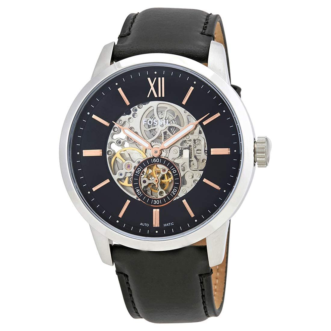 FossilTownsman Skeleton Dial Automatic Mens Leather Watch ME3153 (B0BRQW92WT) Amazon Price History, Amazon Price Tracker