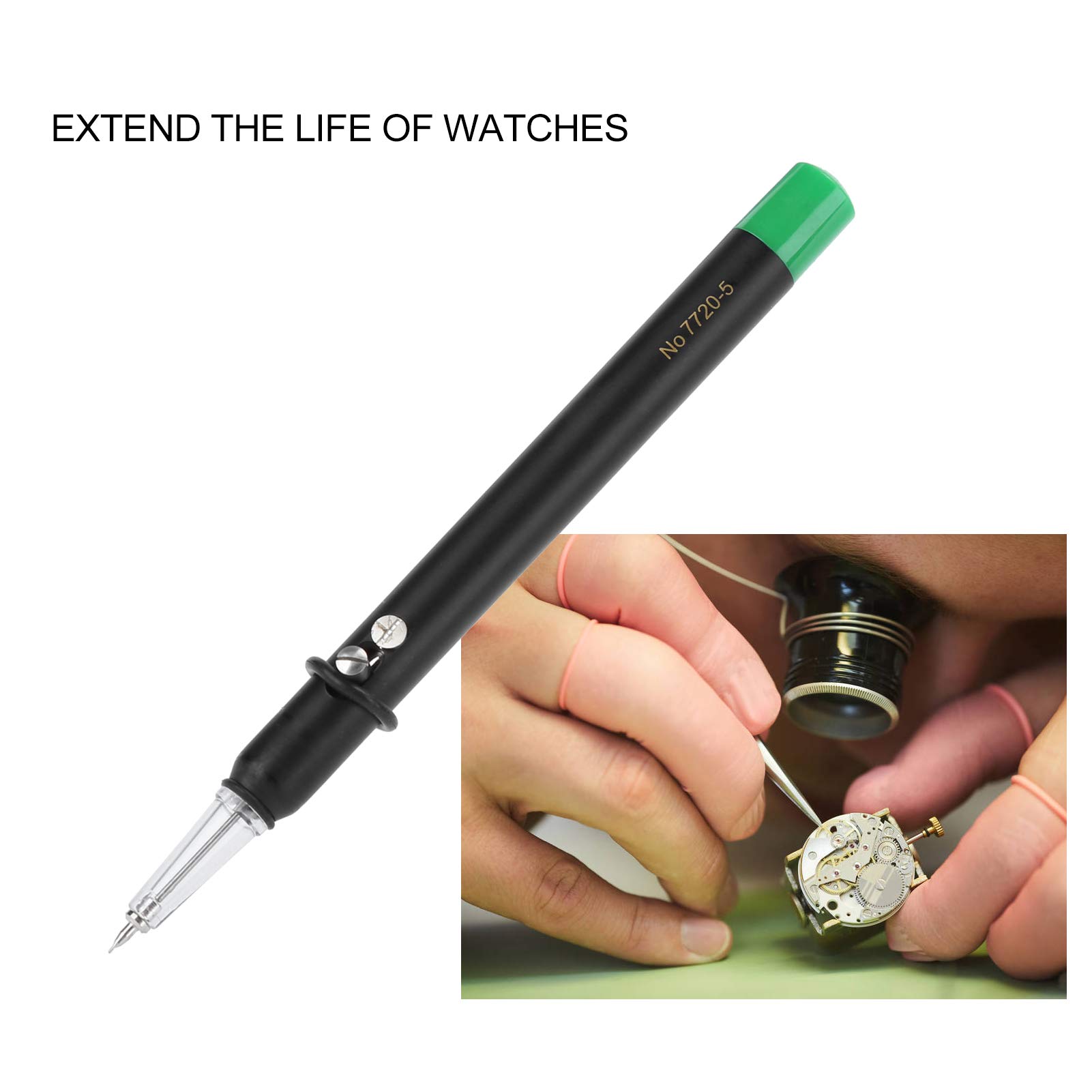 Dioche Penna Lubrificante per Riparazione Penna a Spillo Oliatore Automatico per Orologi Strumento di Lubrificazione Professionale per Orologiai e Orologi Design Compatto e Facile da Usare
