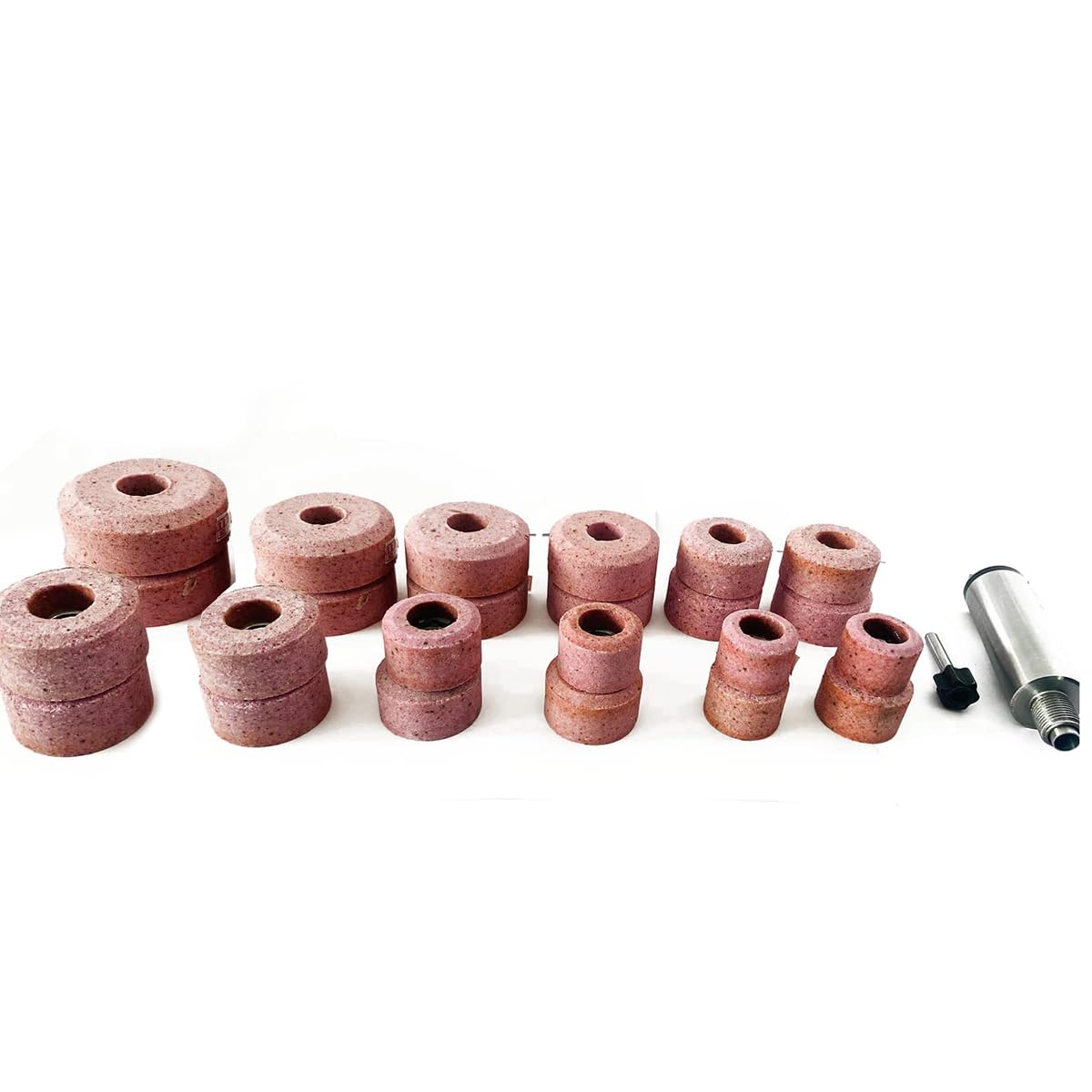 Sioux Valve SEAT Pink Grinding Wheels Set 24 PCS Stone Holder Star Drive 11/16"
