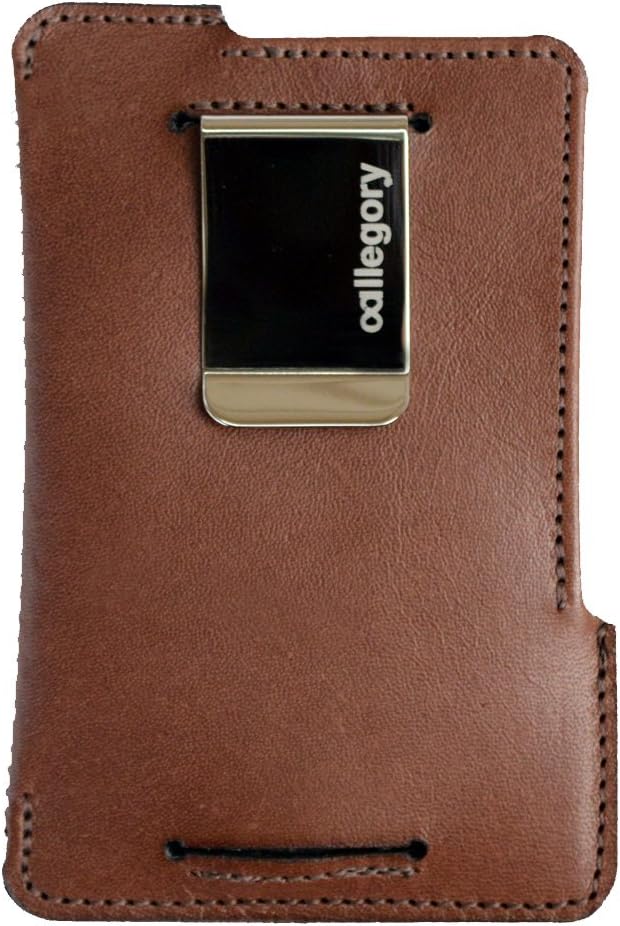 Allegory Men's The Kit Front-Pocket Wallet Money Clip/Zipper Standard - US Currency Coffee Brown