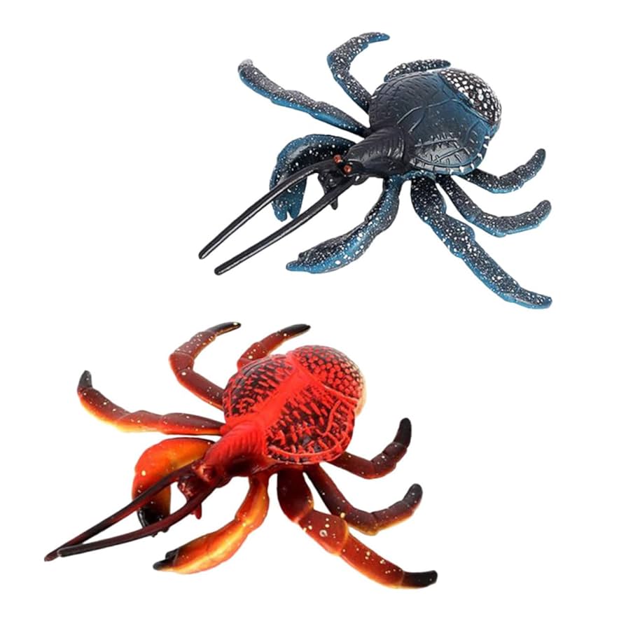Amazon.co.jp: WOONEKY 2個プラスチック製カニの模型 知育玩具