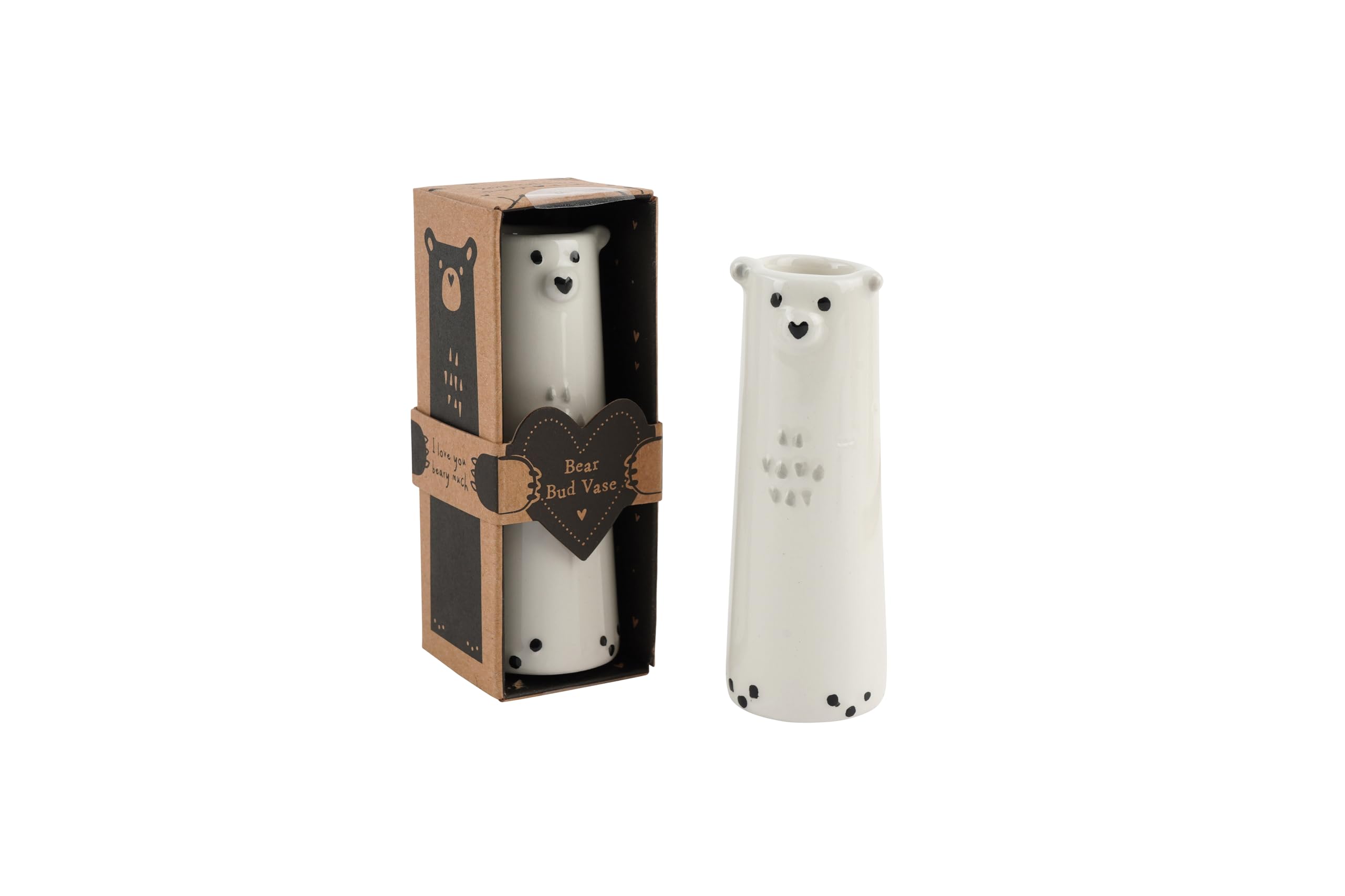 CGB Giftware | Send With Love Bear Bud Vase | Home Decor | Flower Vase | Homeware | GB08167