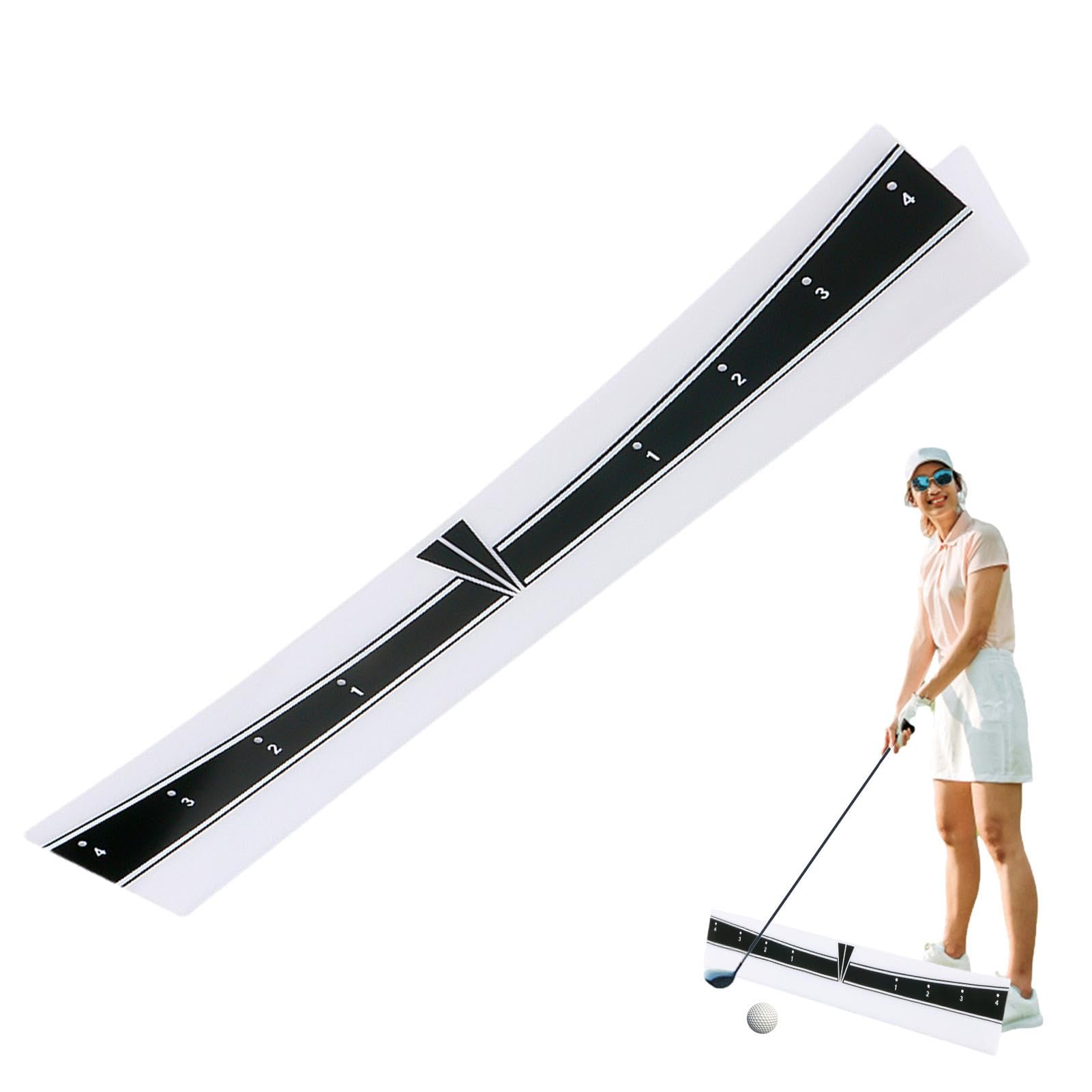 Putting Track | Ayuda de entrenamiento ajustable y portátil para poner | Entrenador de golf ligero, accesorio de golf, regalo para entusiastas, hombres y mujeres