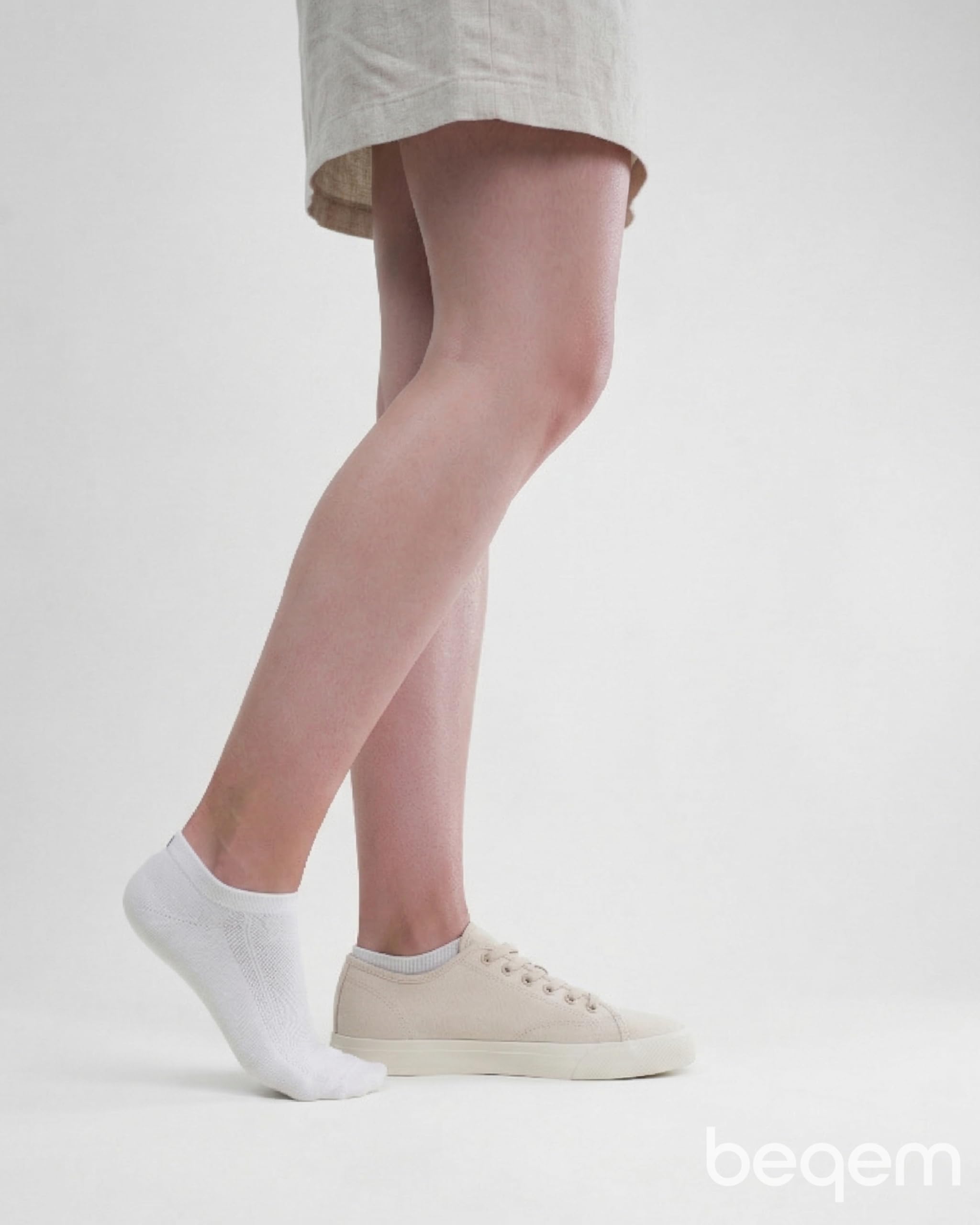 Chaussettes basses fines pour homme et femme en coton égyptien Giza 94, respirantes avec grip en silicone