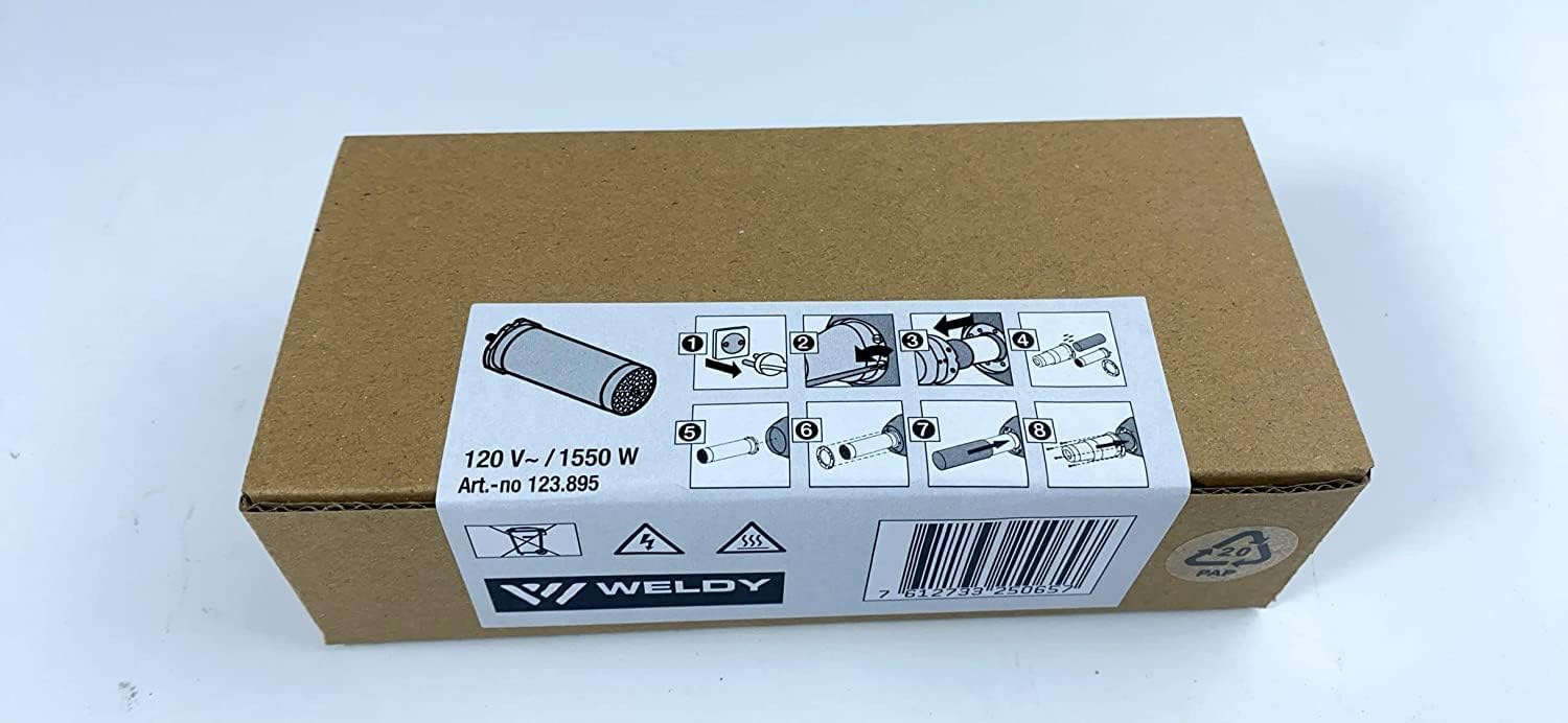 Weldy 1550W Ceramic Heating Element for Leister Series Hot Air Plastic Welder Gun, 120V Professional Quality Hot Air Tools, Not Easily Broken 123.895