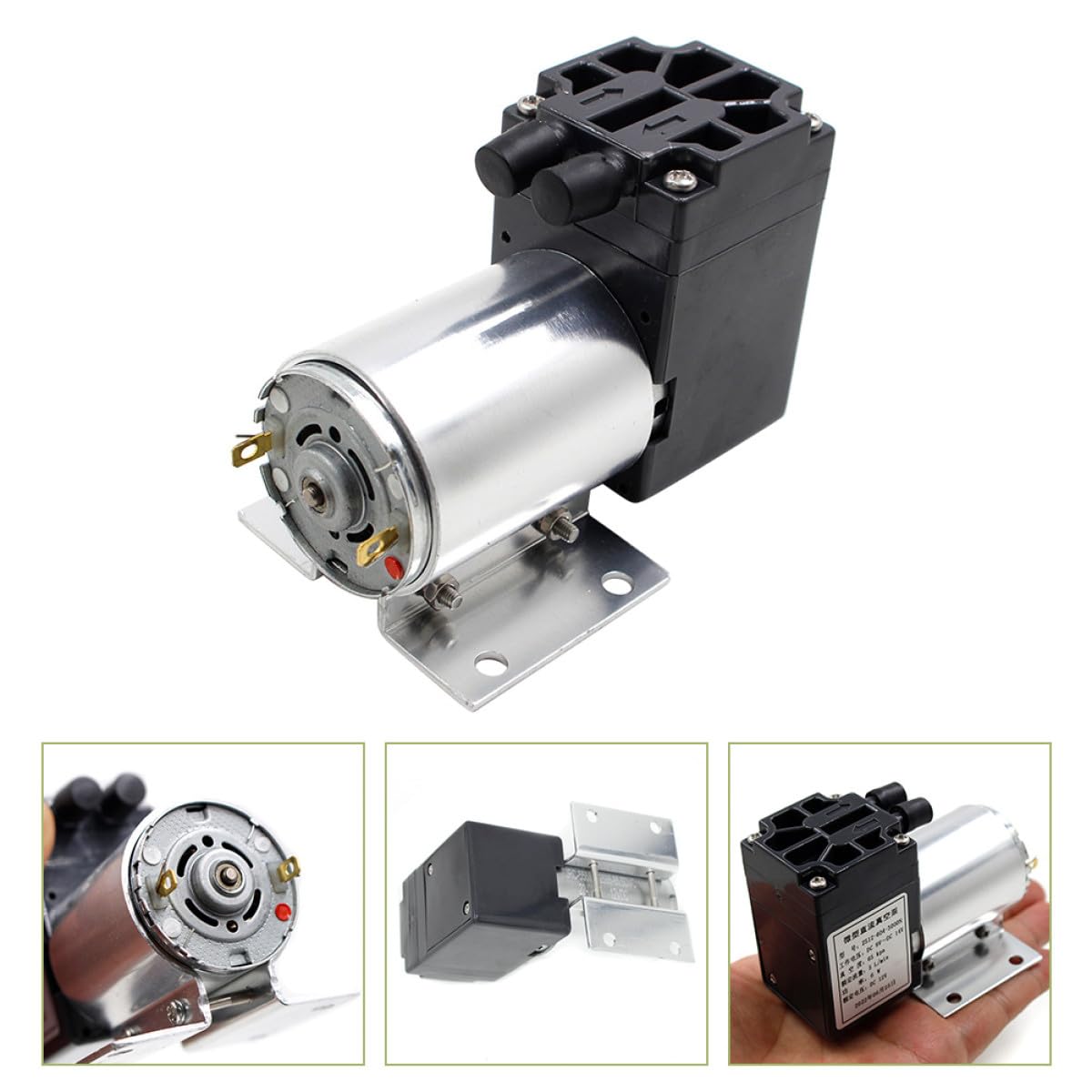 Elektrische Vakuumpumpe 12 V mit 5 L/min, 65 Kpa