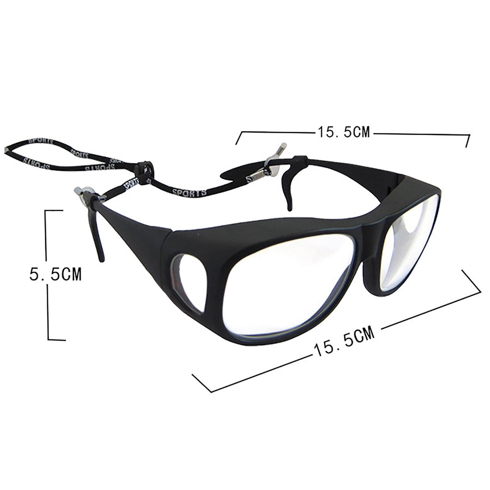 RöNtgenbrille, Strahlenschutz-Bleibrille, 0,5/0,75 Mmpb Hohe LichtdurchläSsigkeitsgläSer, Mit Seitenschutz, Kompatibel Mit Ihrer Eigenen Brille 0.75mmpb