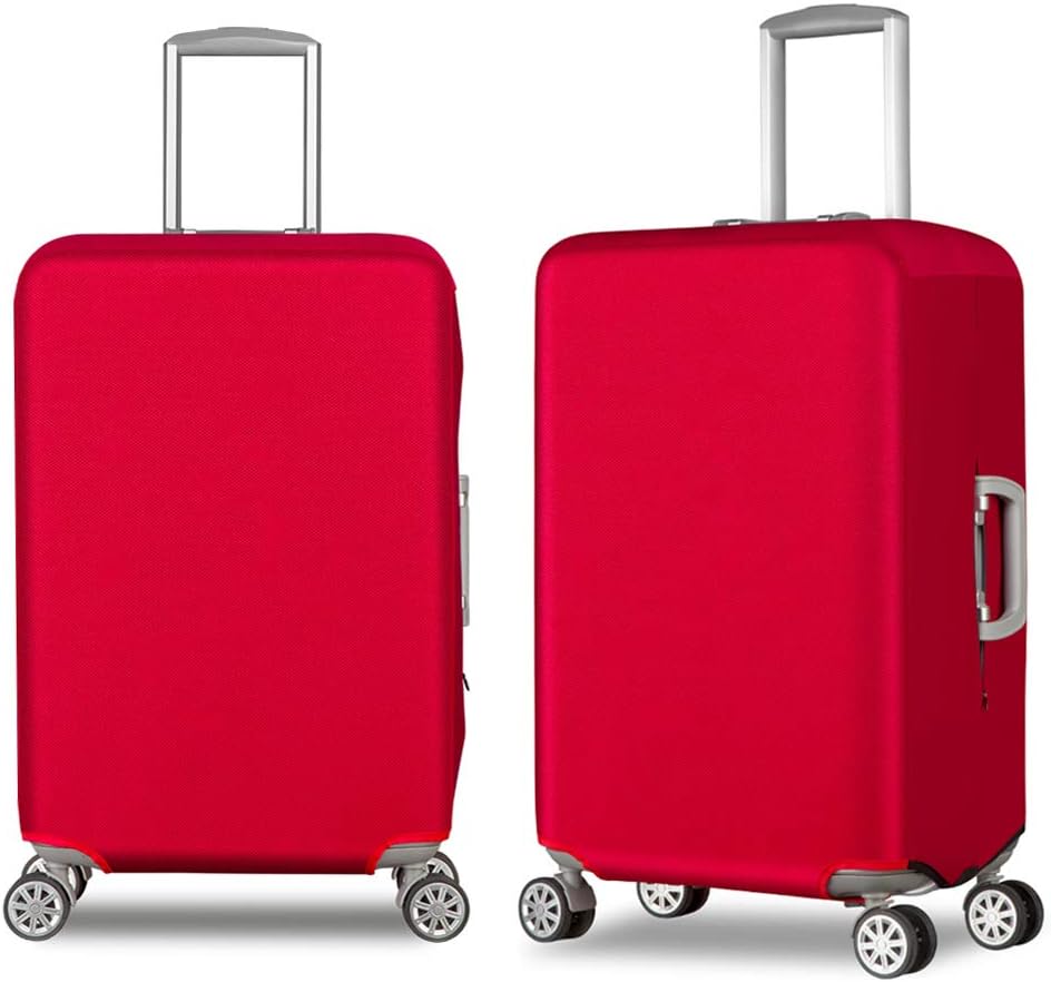 Travel Luggage Cover Durable Anti-Scratch Suitcase Protector Cover Fits 20-30 Inch Luggage(Waterproof Oxford Fabirc), Fits 20 Inch Luggage, Red