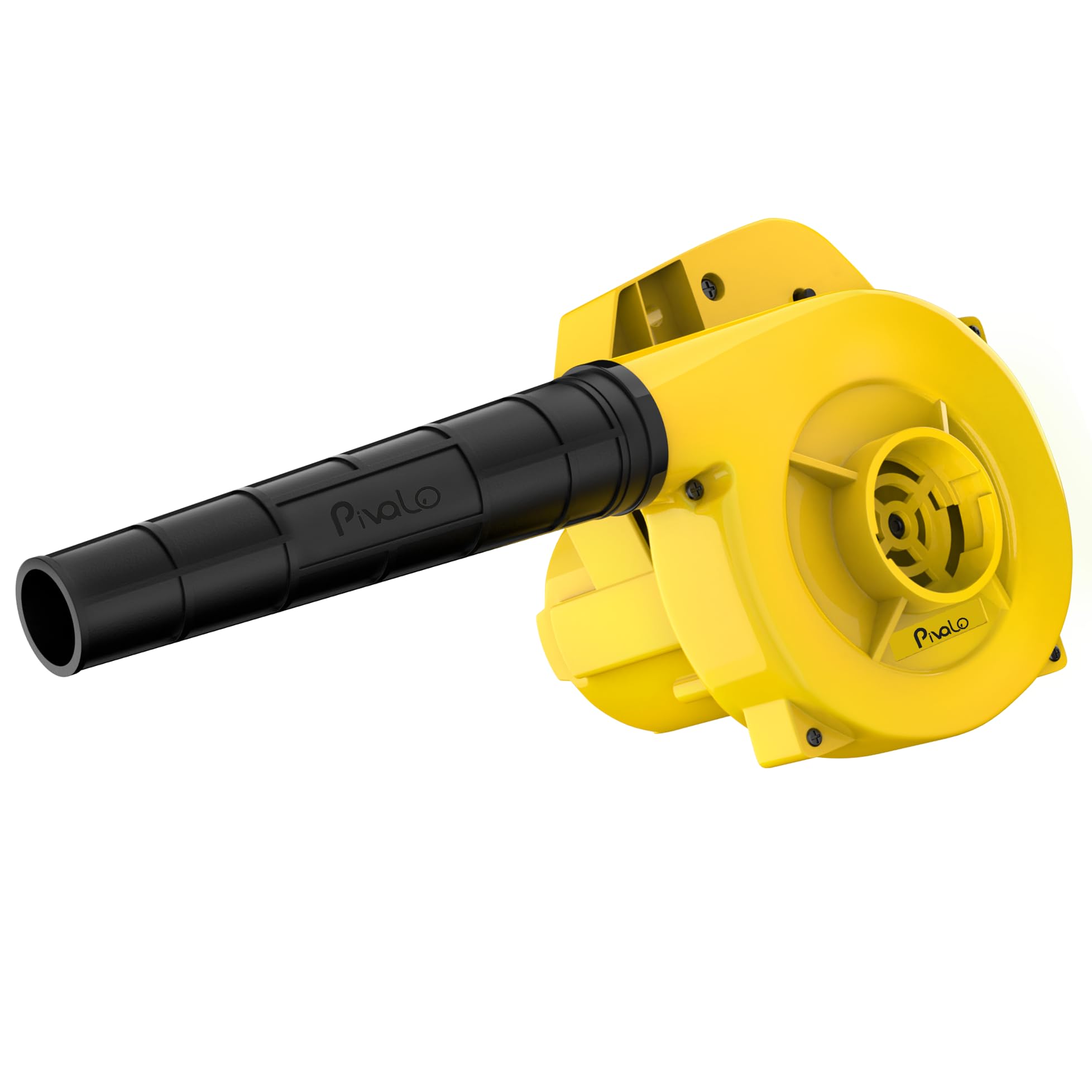 Pivalo 575W Electric Air Blower Garden Leaf Dust Cleaner 14000 RPM Suction 400GMS Airfoil Dirt Cleaning 185km/h Airflow with Unbreakable Body & Glossy Finish for Snow (Yellow)