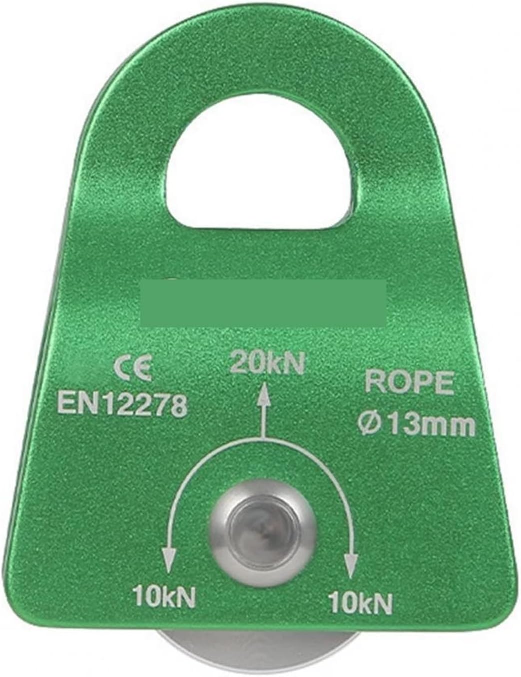 INLIMA Pulley Pulley Climbing High Stability Strong Bearing Capacity Single Fixed Rope Climbing Survival Equipment Tool for Overhead Crossing (Color : Green)