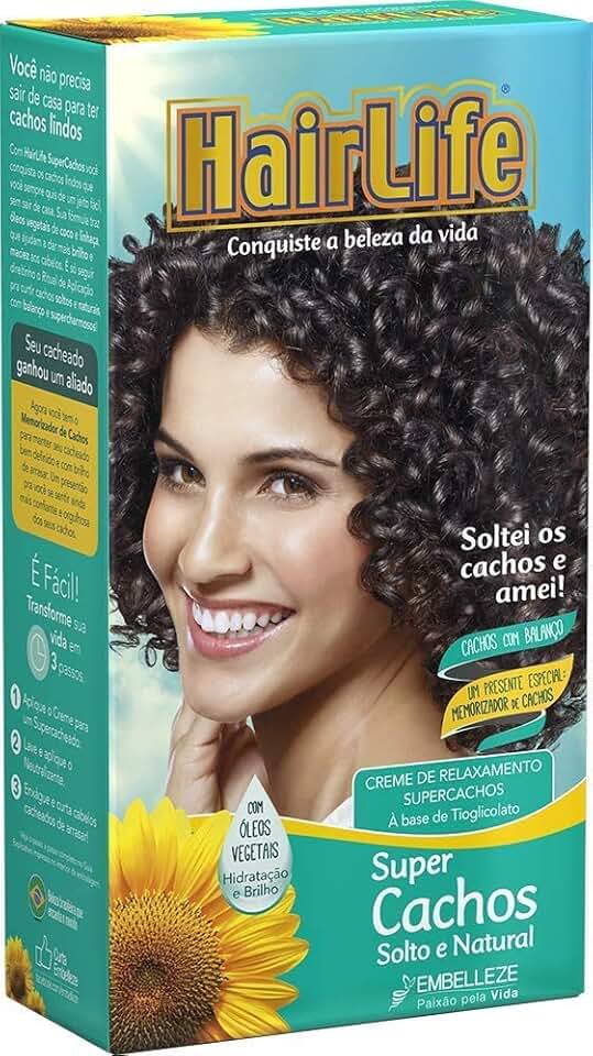Creme Relaxante Super Cachos Solto e Natural Kit, Hairlife