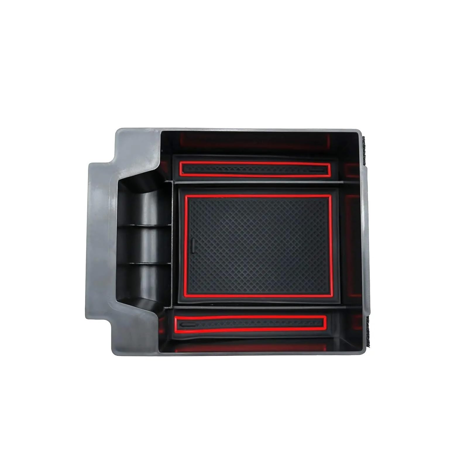 Sckcpnhnpp One Color Console Storage Box Container For Seat For Ateca 2017-2024 Auto Interior Armrest Storage Box Central Control Console Container Car Stowing Tidying Supplies Armrest Storage Tray(1)