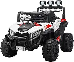 Quadriciclo Elétrico Infantil Frente/Ré Sport Maxi Toys (Branco)