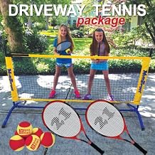 OnCourt OffCourt Driveway Tennis Package – Includes One 6' Net / 2 Whistler Racquets / 6 Foam Tennis Balls