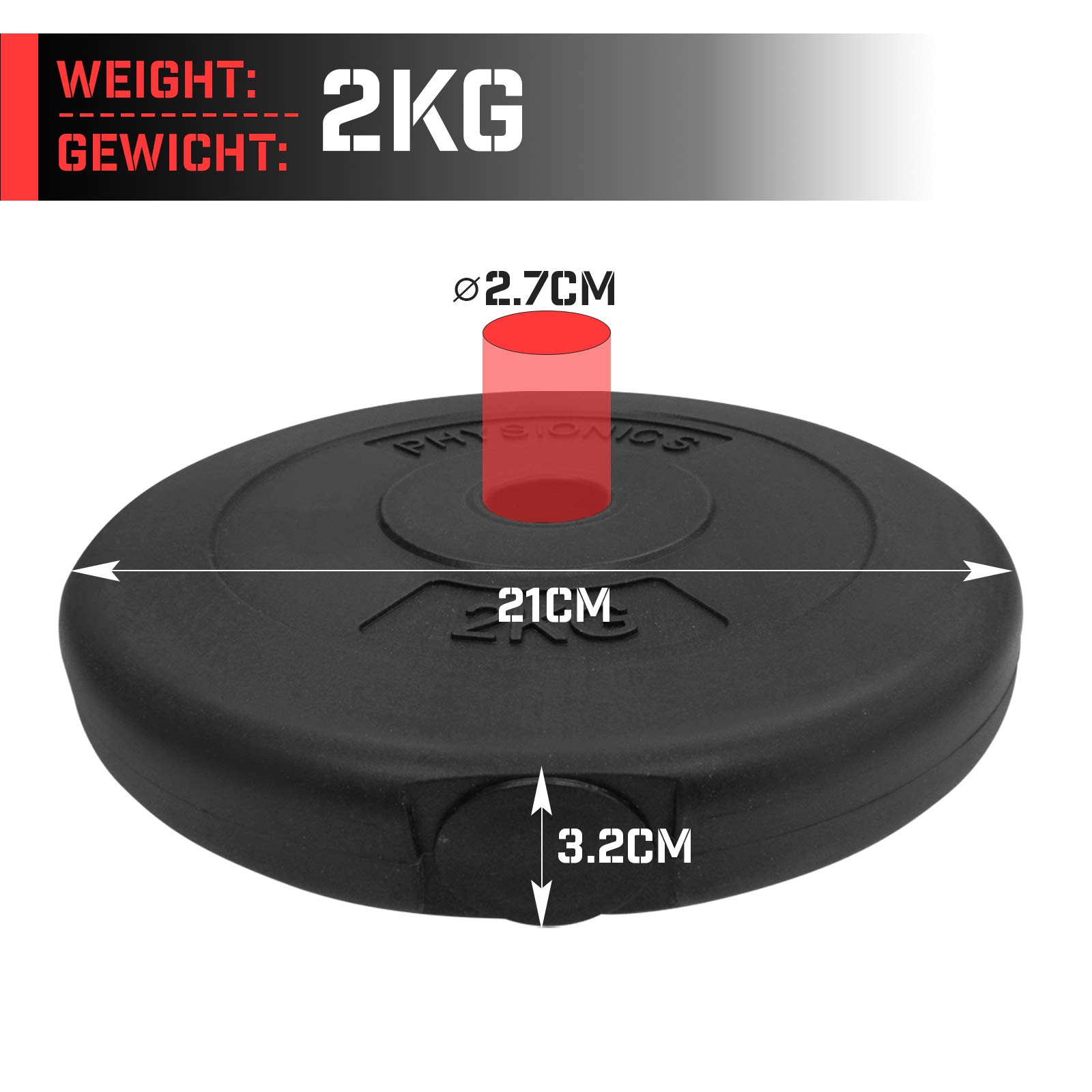 vidaXL Plaque de poids 40 kg Fonte - Poids musculation - Achat & prix