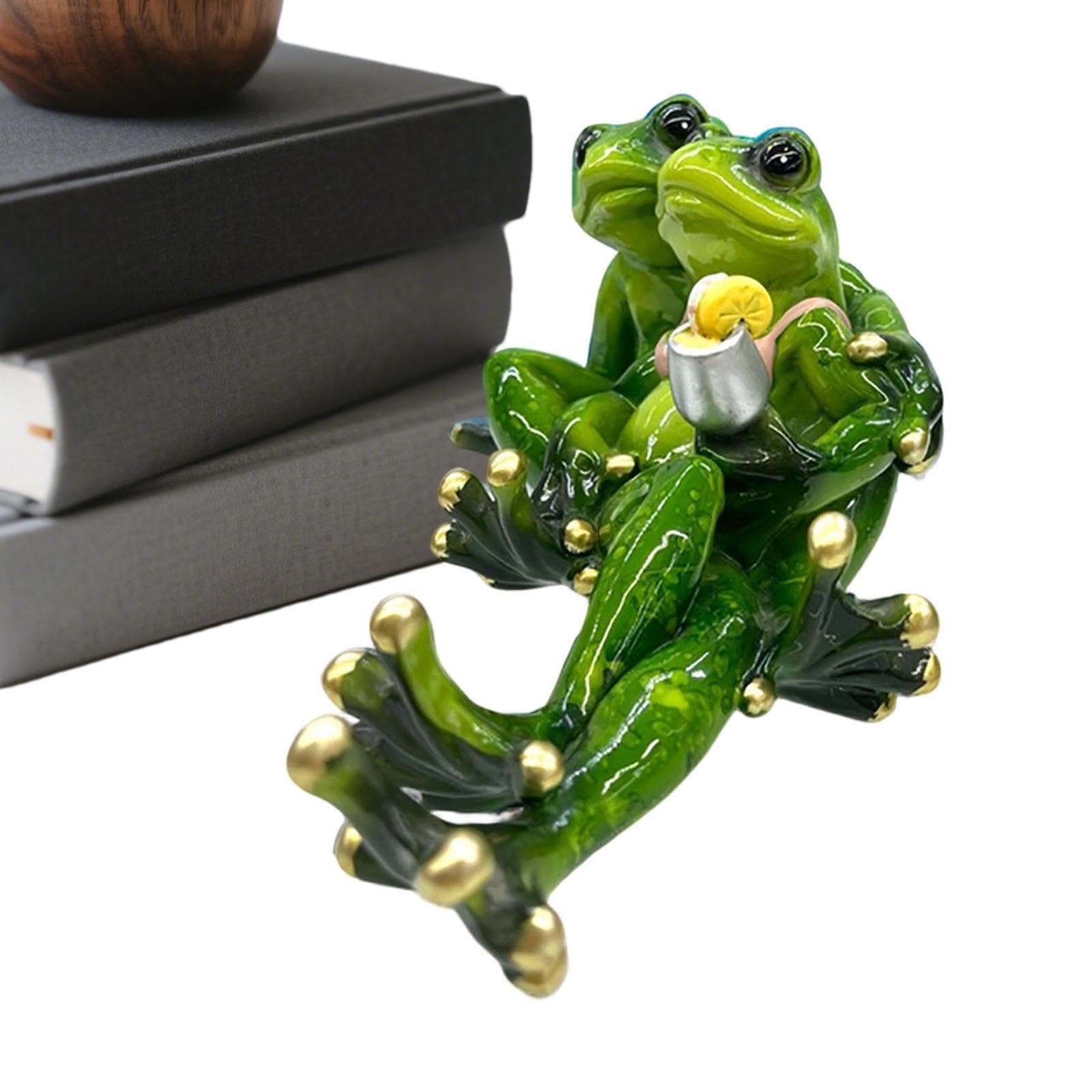 Figurine de grenouille ludique pour animer l'ambiance du balcon