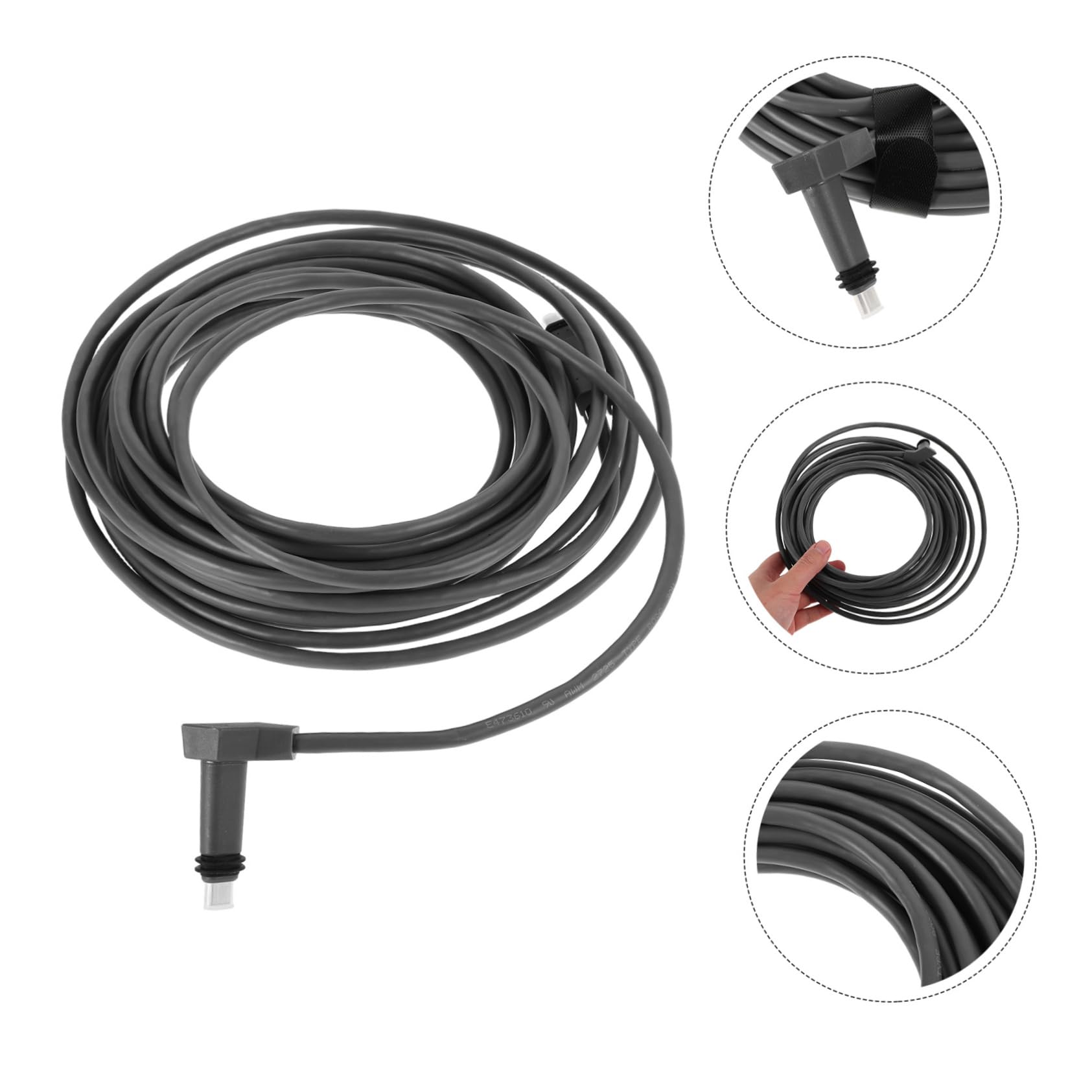 HOMSFOU Câble D’extension Réseau Connexion Stable, Remplacement Haute Vitesse, Cuivre sans Oxygène, Pvc, Équipement de Communication, Bureau et École