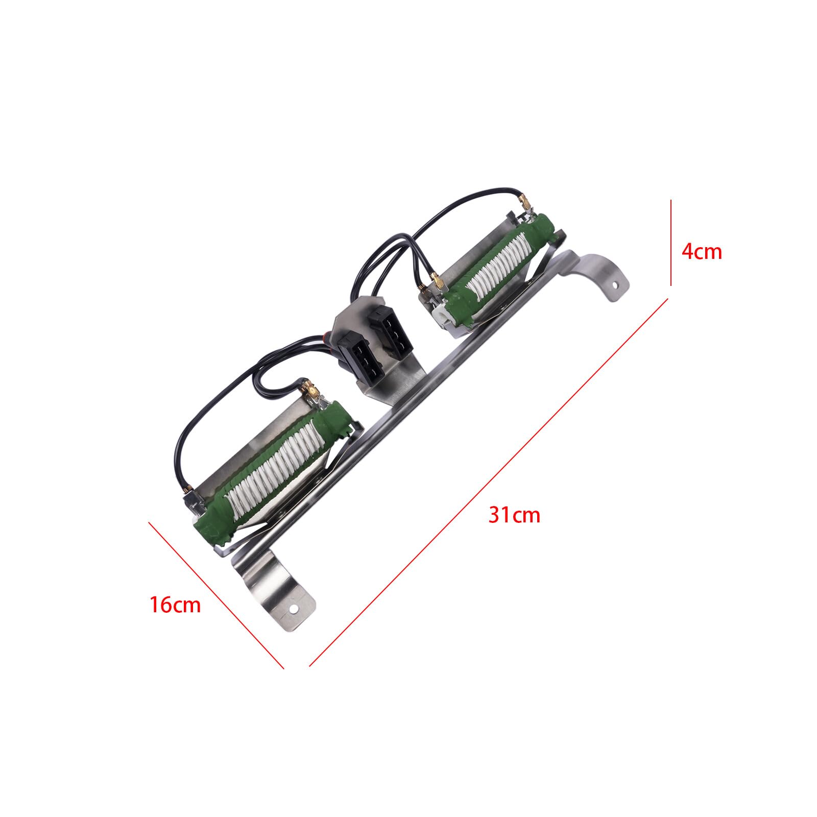 Klimaanlagen-Klimaanlagenhalter Widerstandshalter mit 2 Widerständen 7D0971804E passend für Transporter T4 1990-2003 Vorwiderstand Halter Klimaanlage
