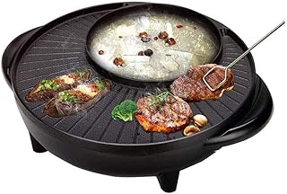 review NOLOGO Multifunction Barbecue Pot Double Pot Electric Hot Pot Electric Grill Thai Barbecue Grill Korean BBQ Hot Pot Electric 1700W [Energy Class A]