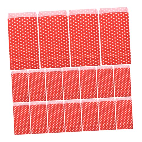 TIDTALEO 50 Pcs Bolsa De Papel De De Dulces Bolsas De Palomitas De Fiesta Cajas De Palomitas Reutilizables Bolsas Dulces Boda Bolsa De Fiesta Bolsas De Papel Cono Dulce Rojo
