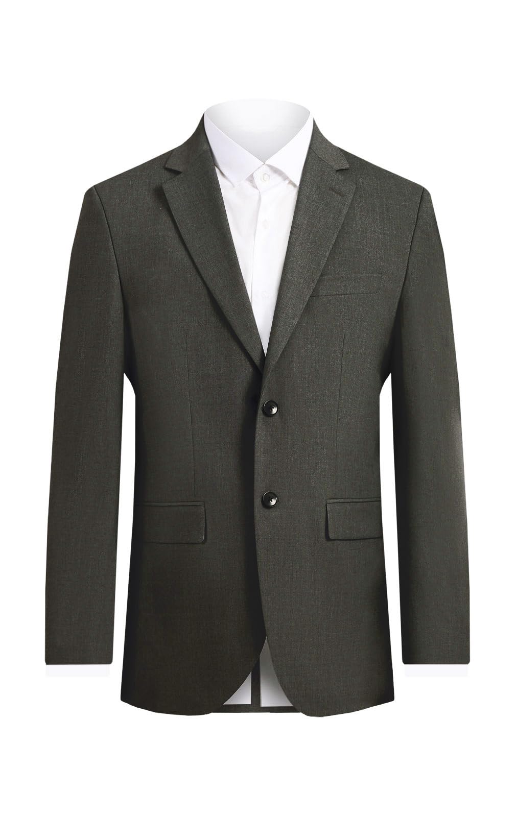 Dobell Men's Grey Suit Jacket Regular Fit-48S