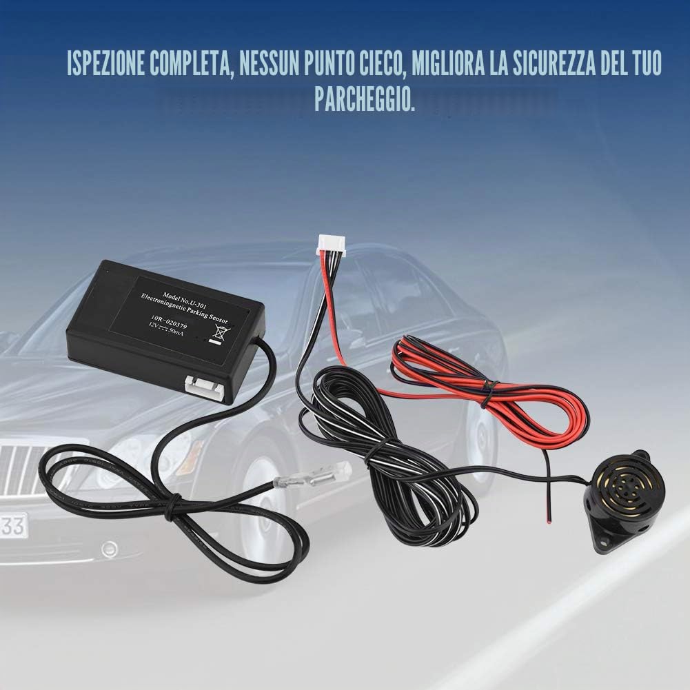 Kit Sensore di Parcheggio Anteriore Inducti 12 × 9 × 5 Radar a Induzione Elettromagnetica Allarme di Retromarcia Sensore di Parcheggio per Auto Camion Camper