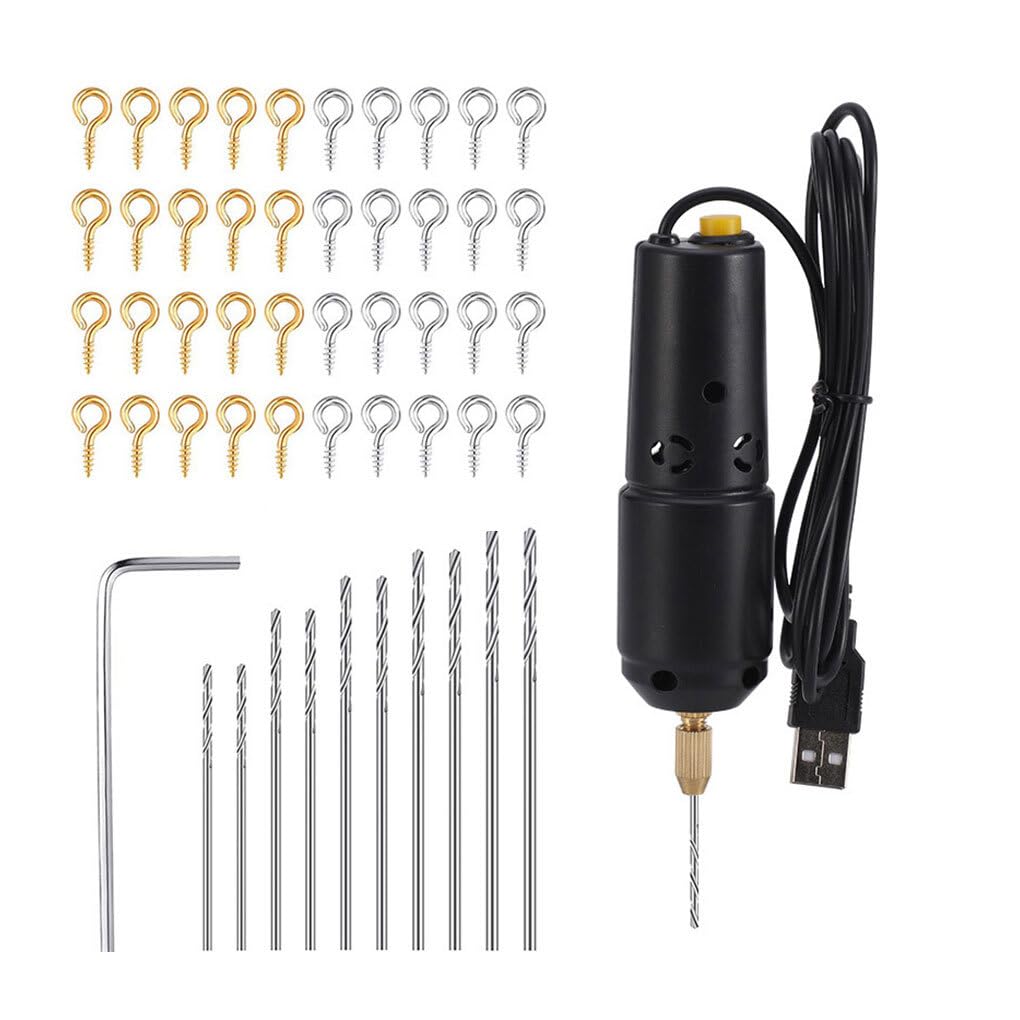 Trapano A Mano USB Per Fai Da Te - Mini Trapano Elettrico Per Legno, Resina, Gioielli E Modellini - Foto 12